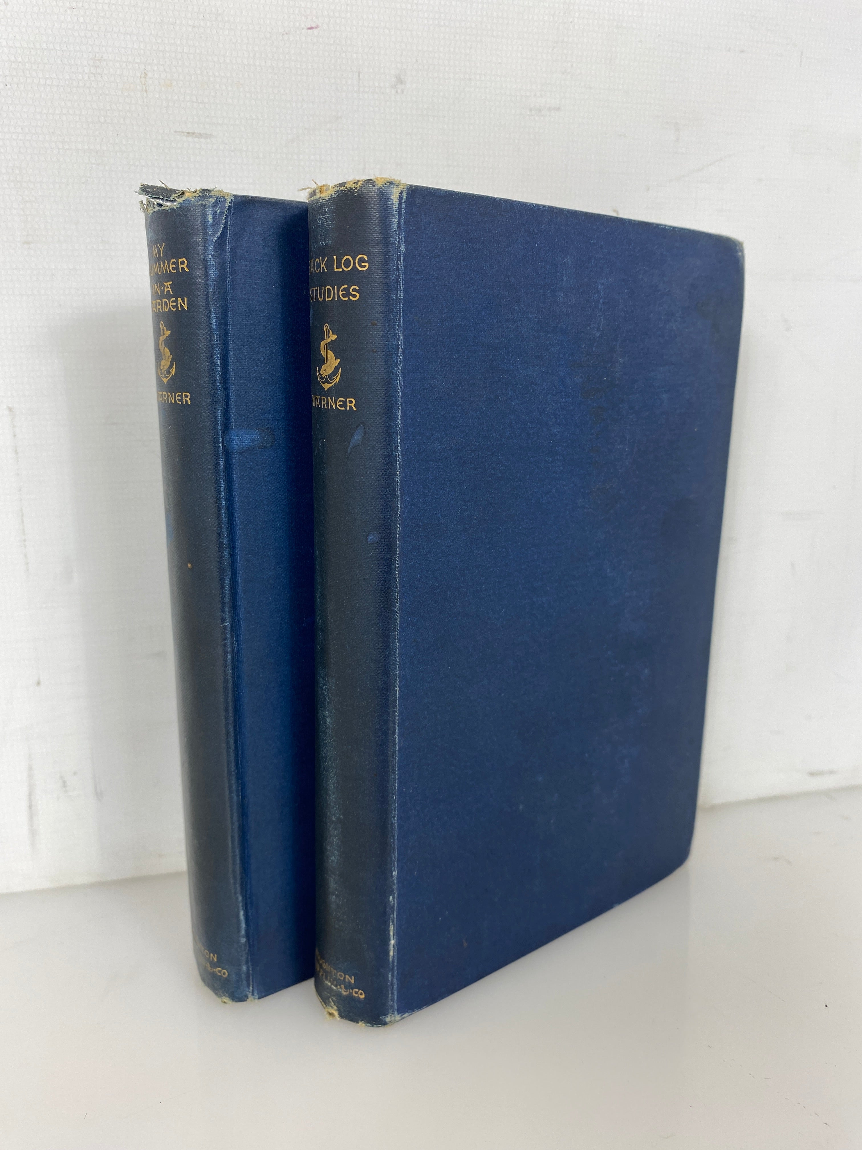 2 Antique Charles Dudley Warner: My Summer in a Garden/Back Log Studies 1885-86