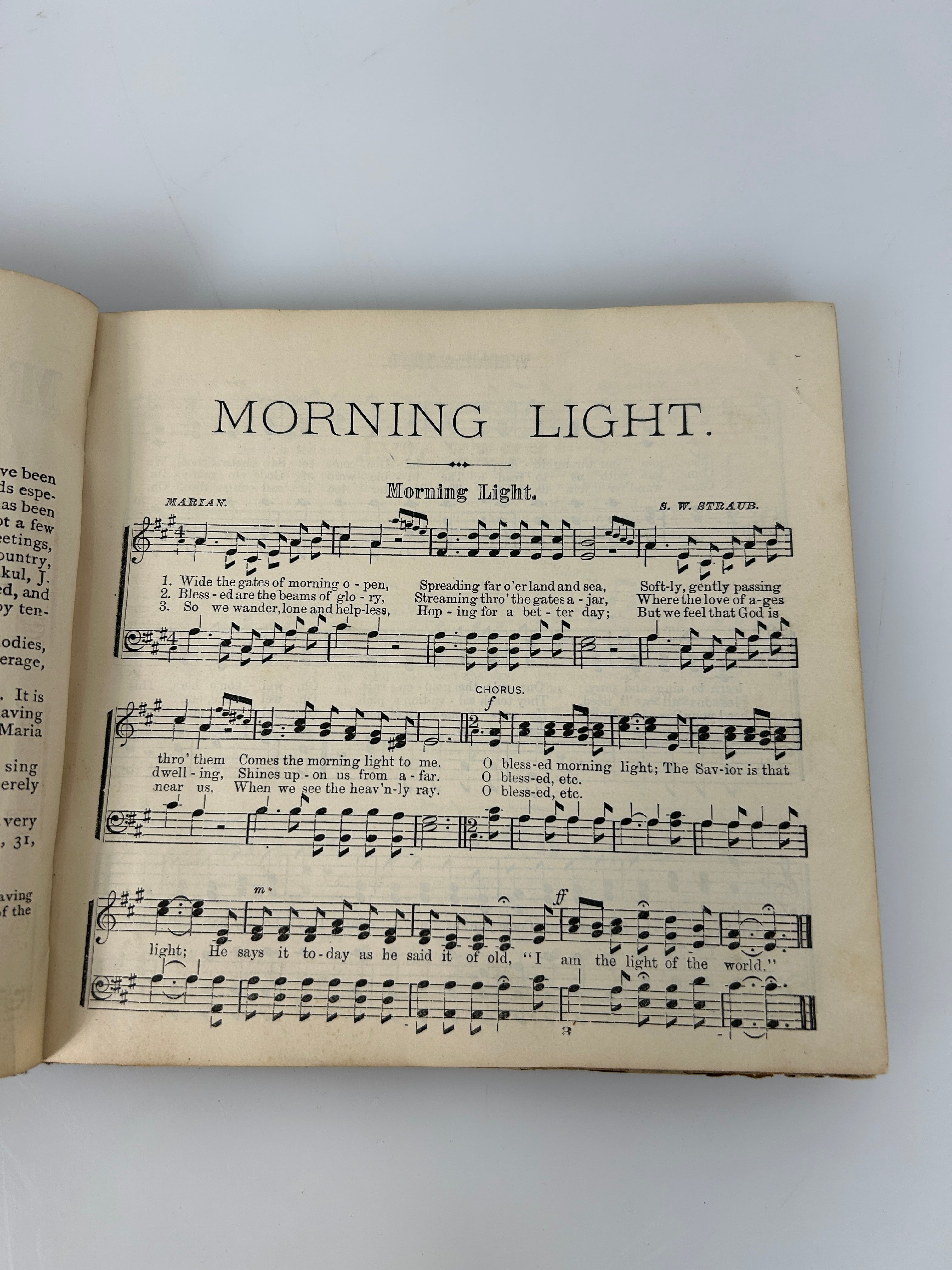 2 Antique Hymnals ~1880s HC~ Sunday School