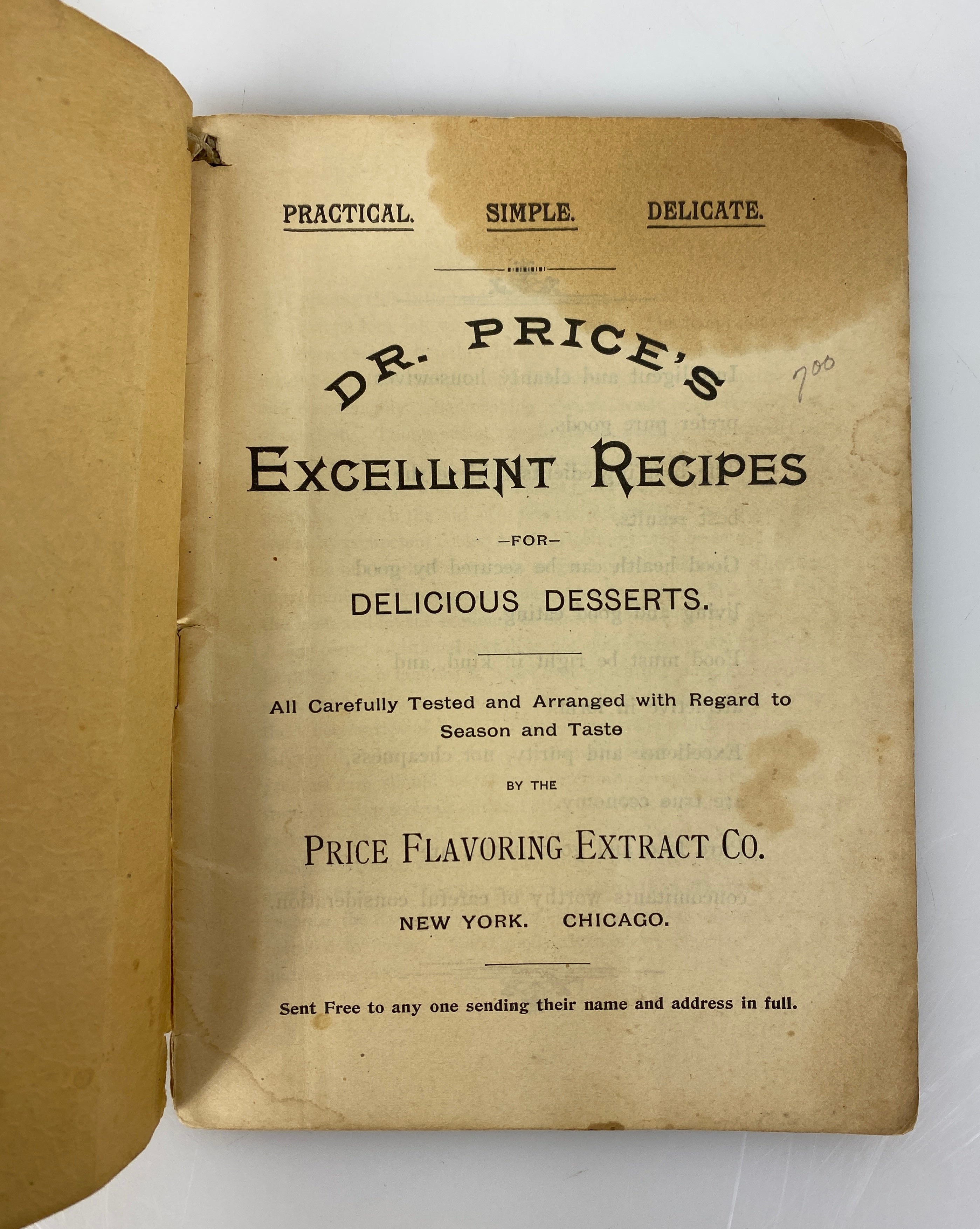 2 Antique Recipe Booklets: The Enterprising Housekeeper/Delicious Desserts SC
