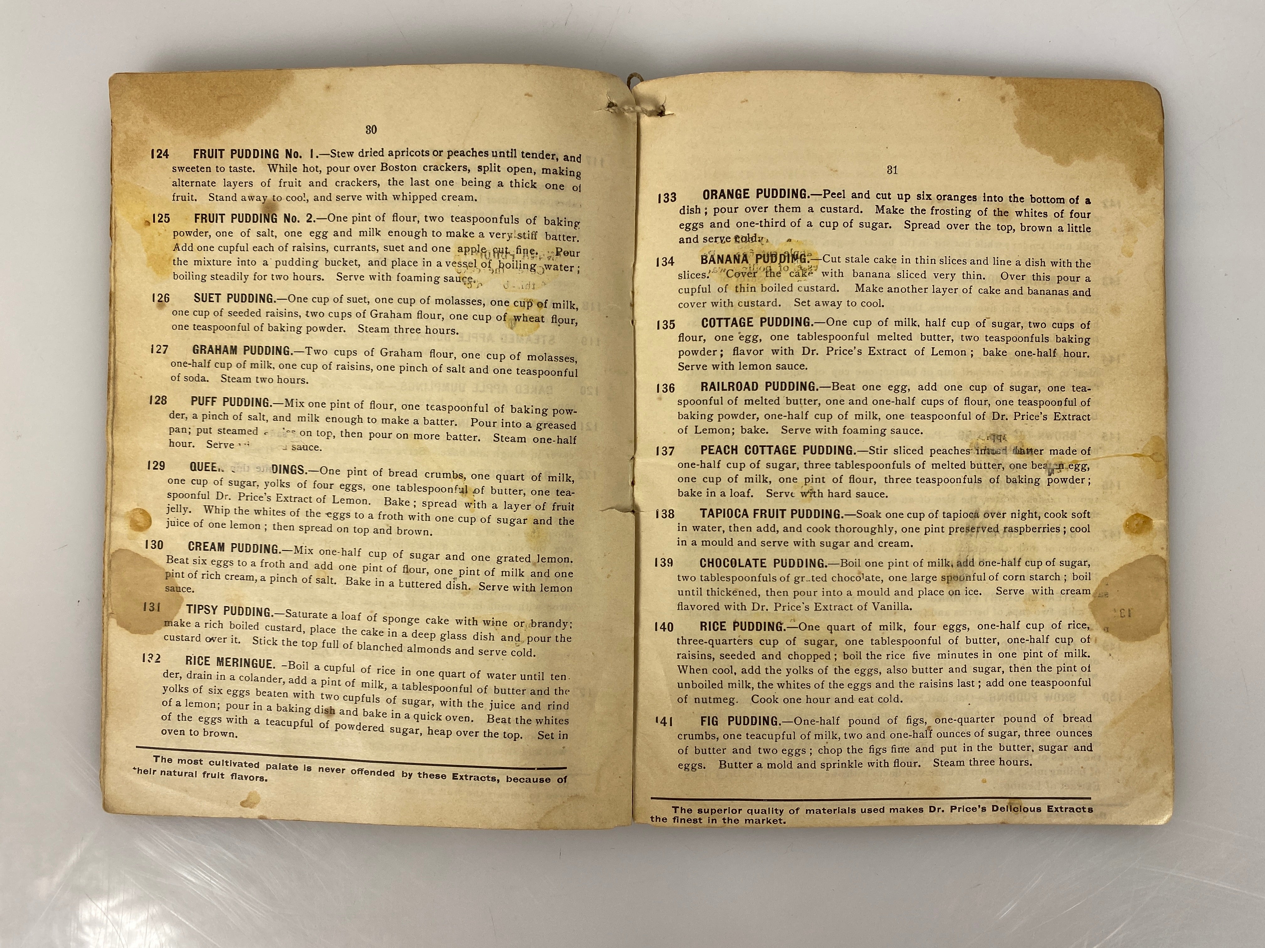 2 Antique Recipe Booklets: The Enterprising Housekeeper/Delicious Desserts SC