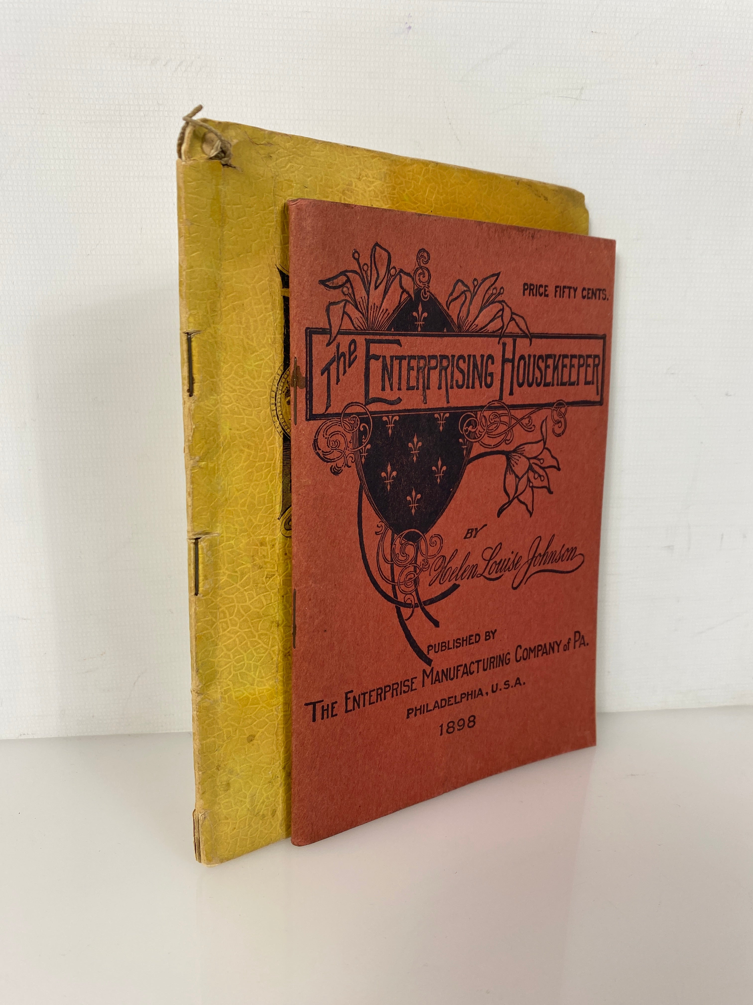 2 Antique Recipe Booklets: The Enterprising Housekeeper/Delicious Desserts SC