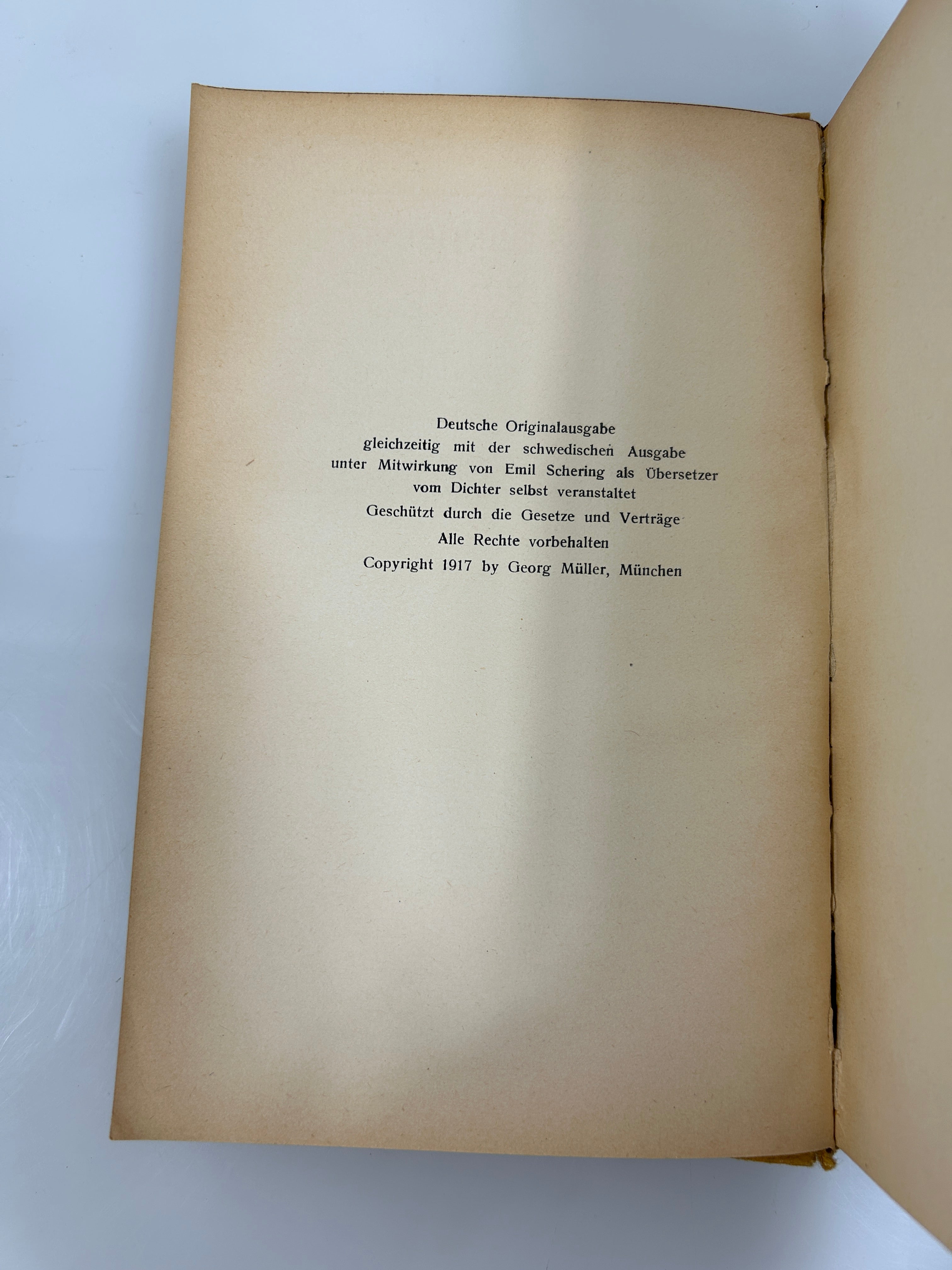 2 August Strindberg German Language Volumes 1914-1918 Antique HC