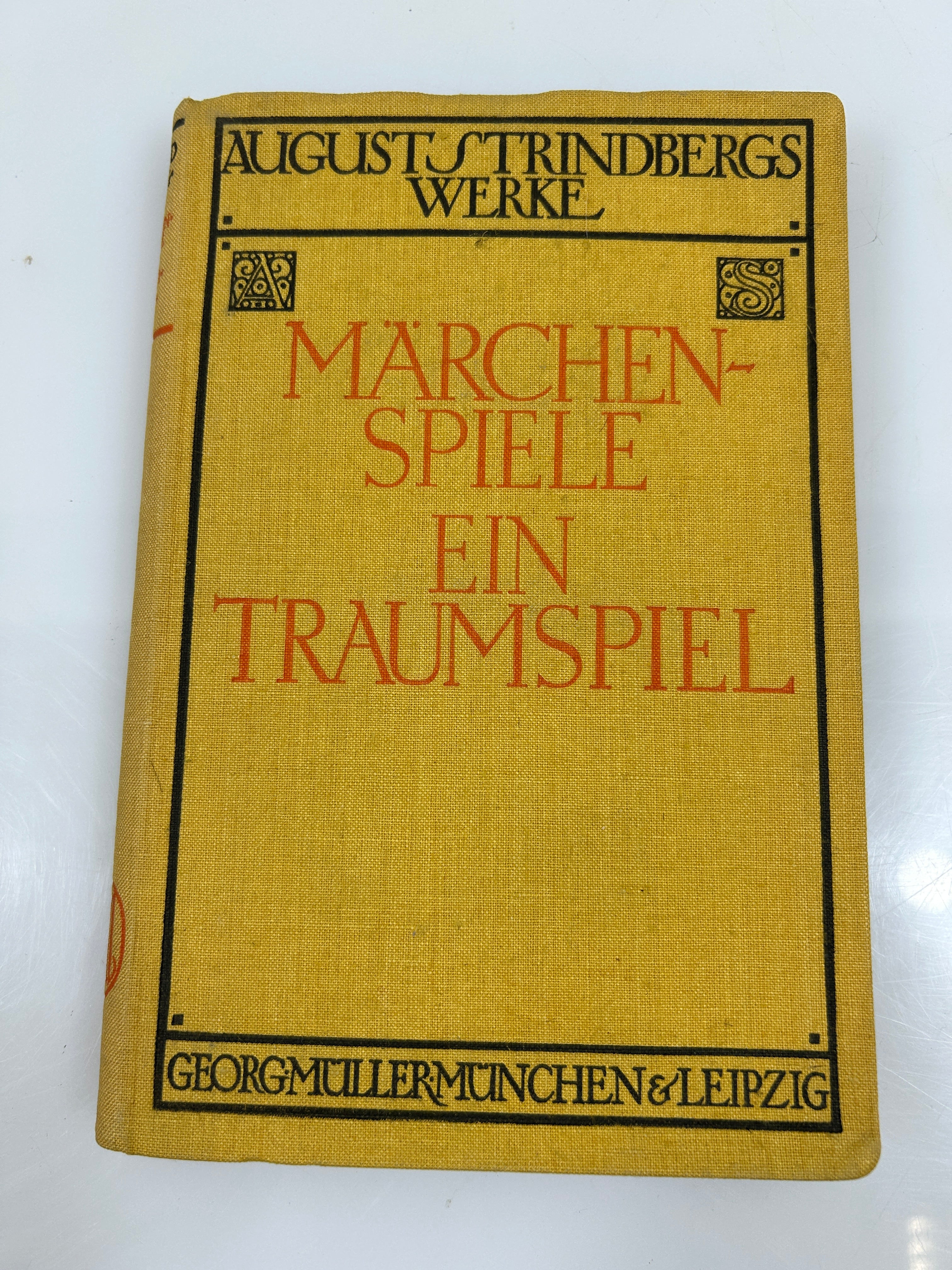 2 August Strindberg German Language Volumes 1914-1918 Antique HC