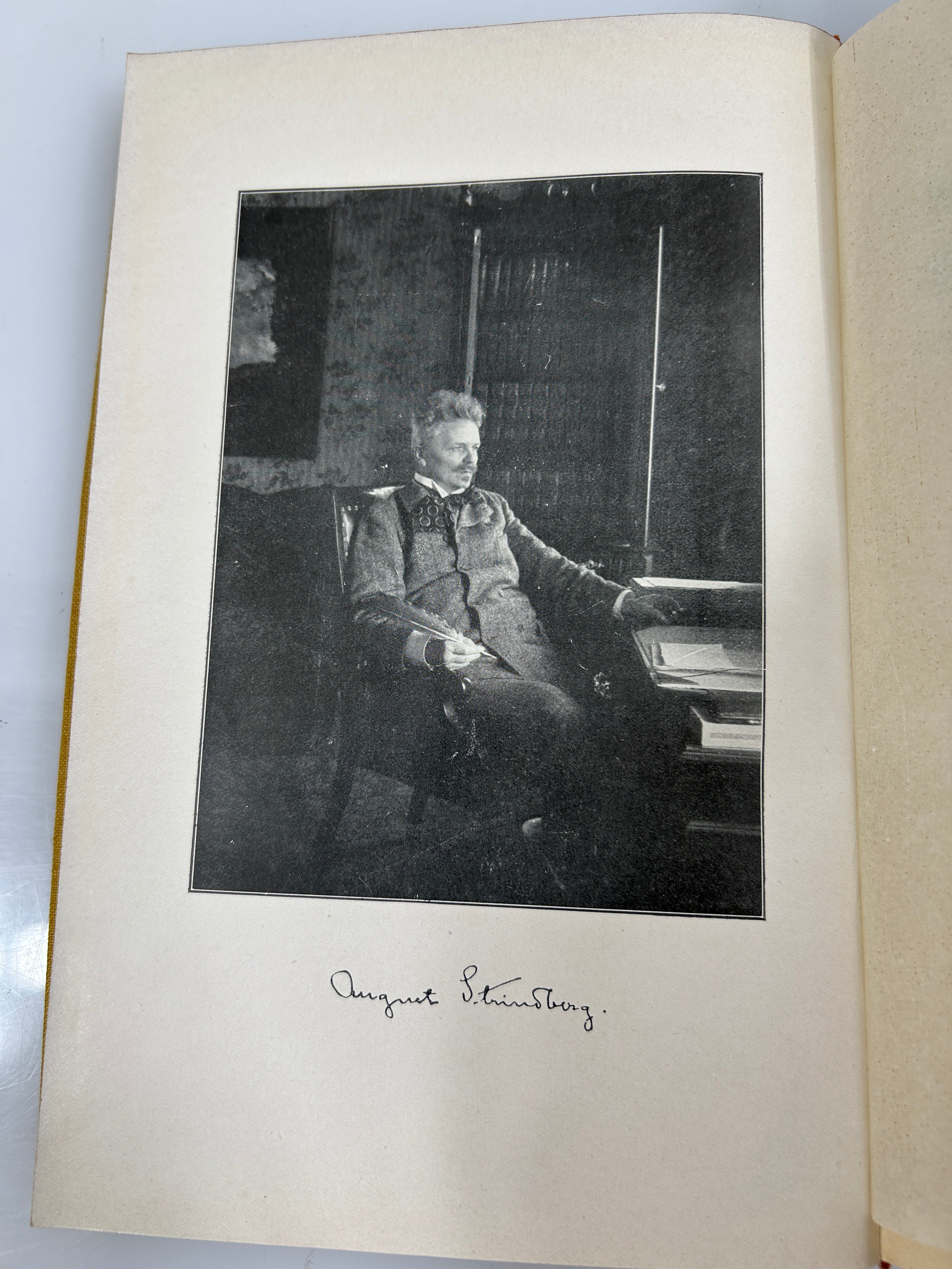 2 August Strindberg German Language Volumes 1914-1918 Antique HC