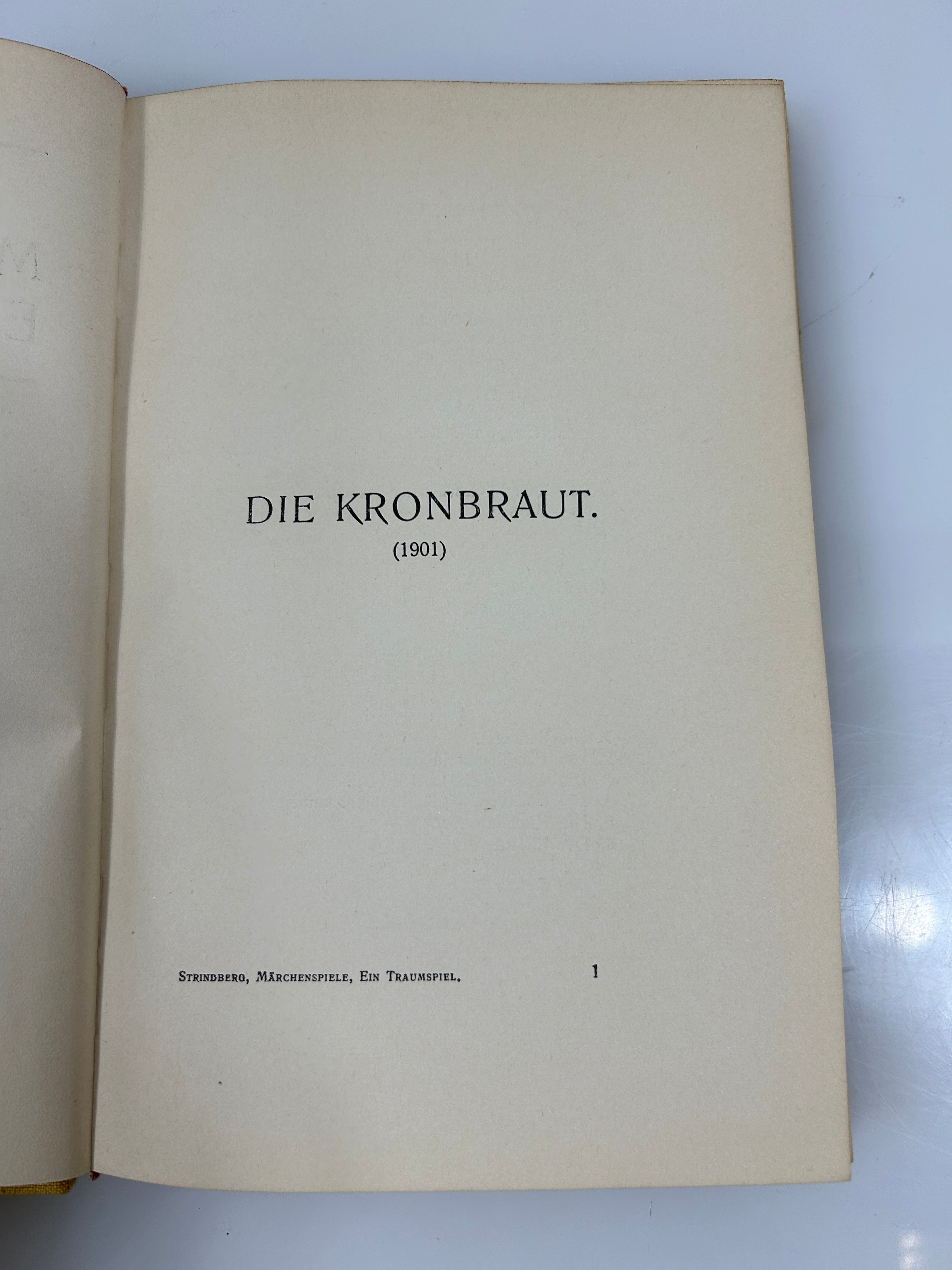 2 August Strindberg German Language Volumes 1914-1918 Antique HC