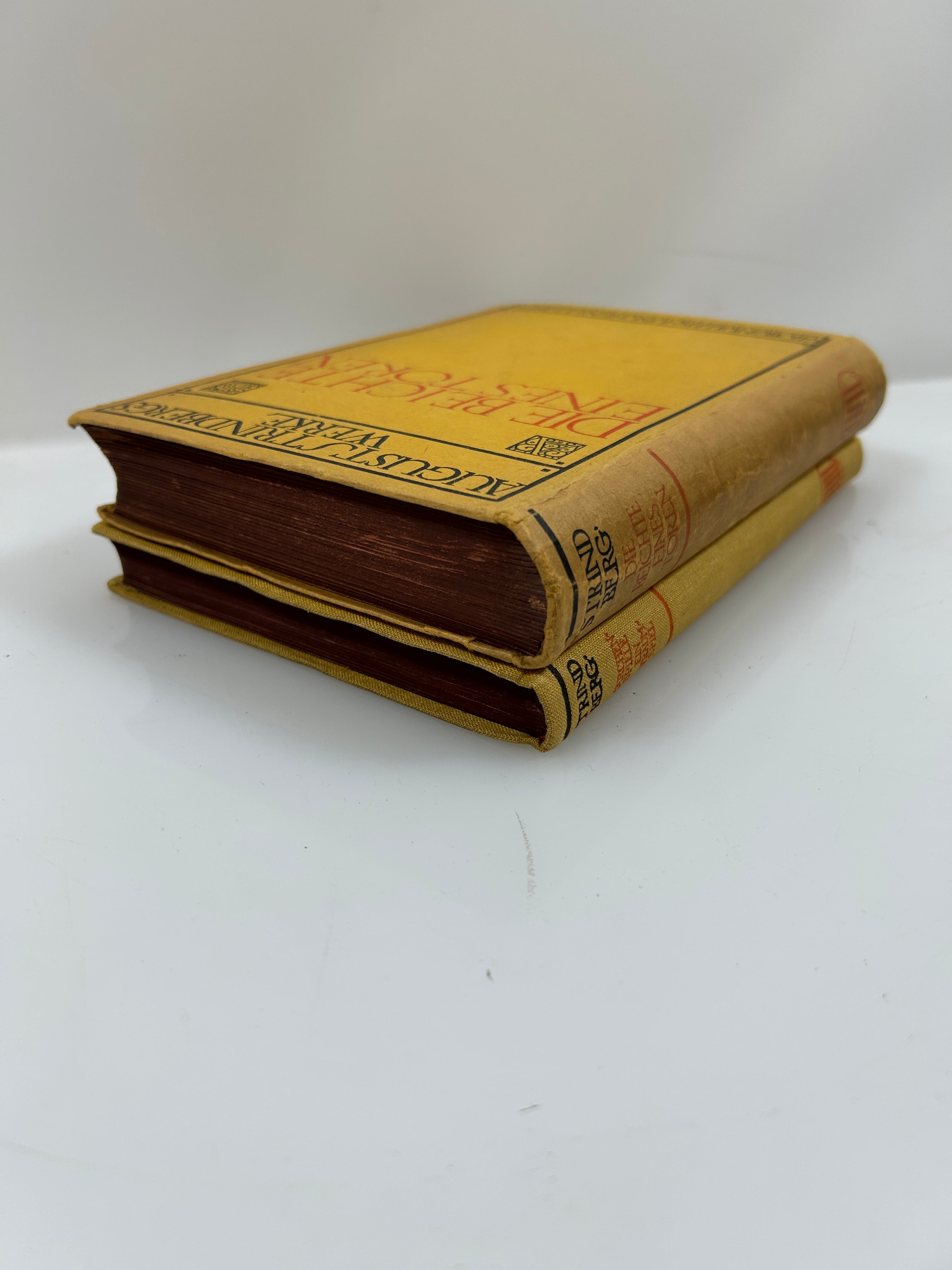 2 August Strindberg German Language Volumes 1914-1918 Antique HC