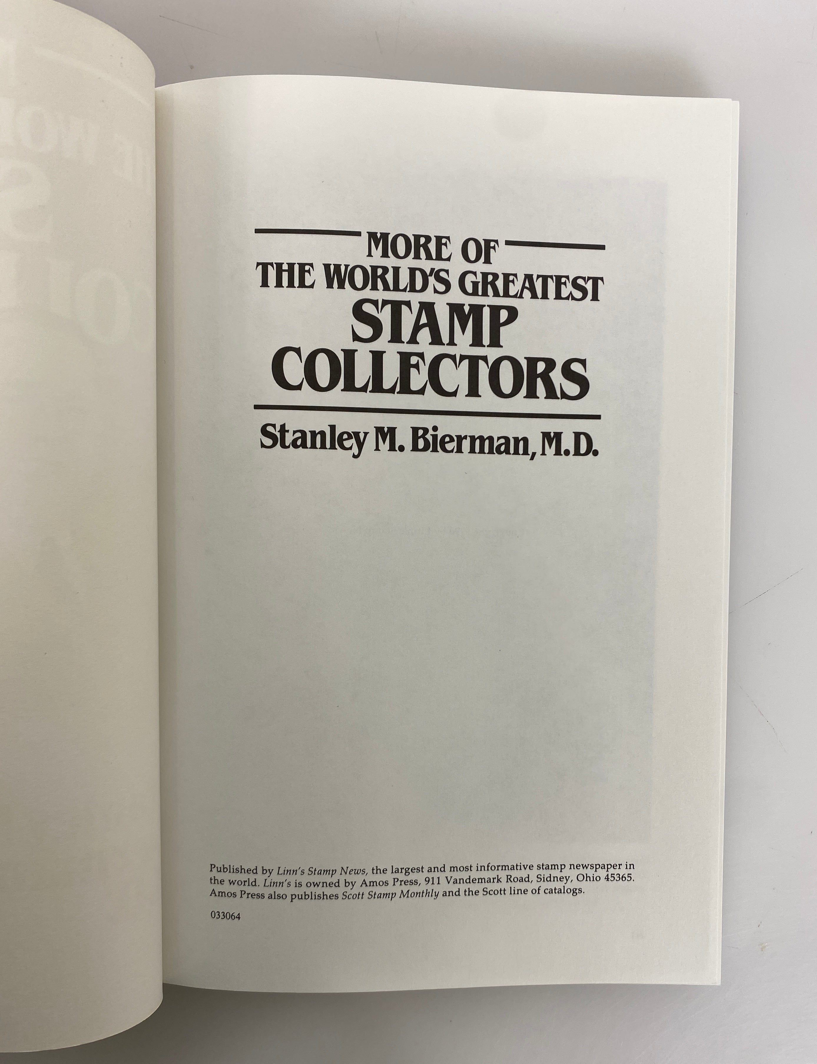 2 Book Set: Linn's World's Greatest Stamp Collectors by Bierman SC in Slipcase