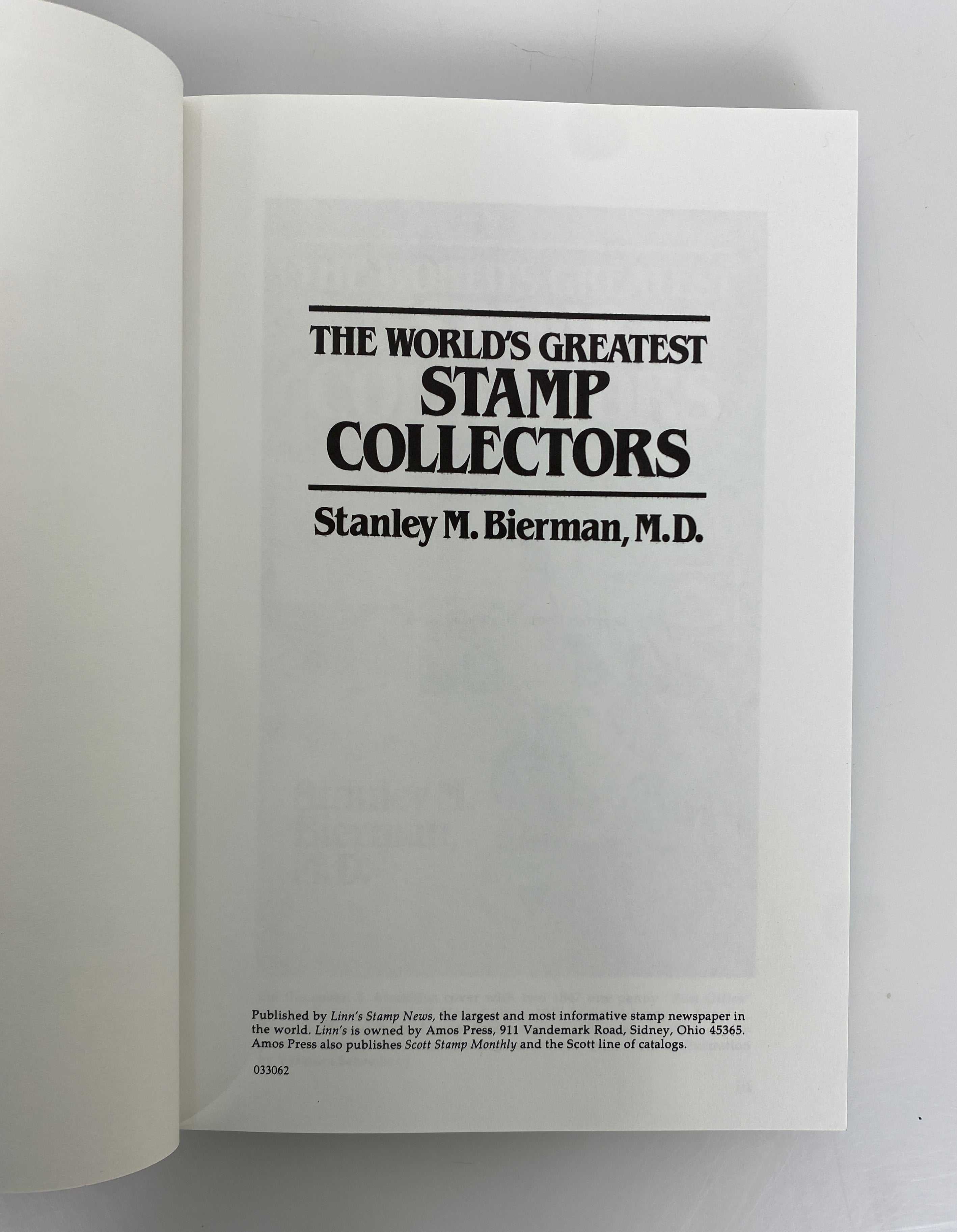 2 Book Set: Linn's World's Greatest Stamp Collectors by Bierman SC in Slipcase