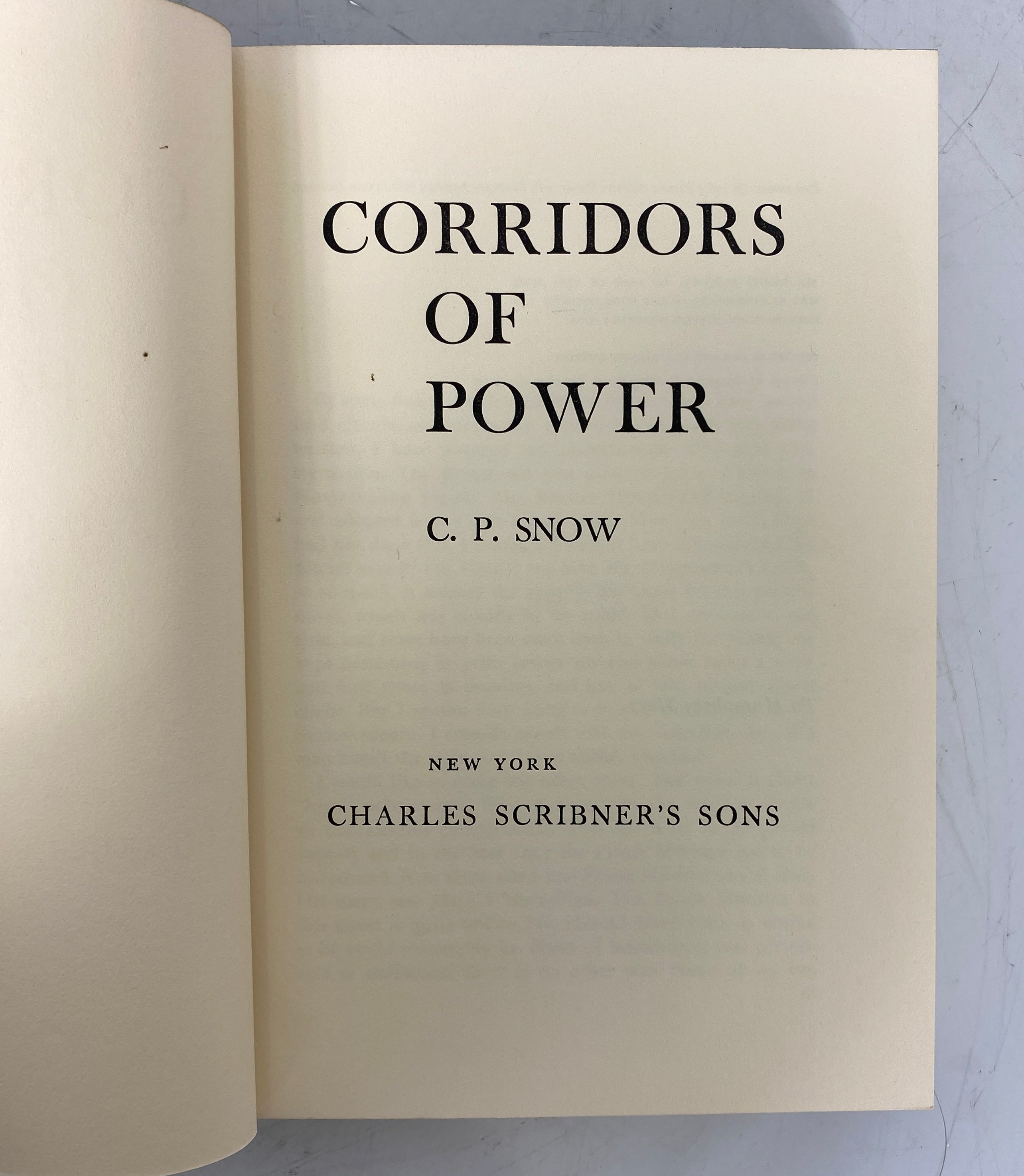 2 C.P. Snow Novels: The Affair/Corridors of Power 1960-64 HC DJ