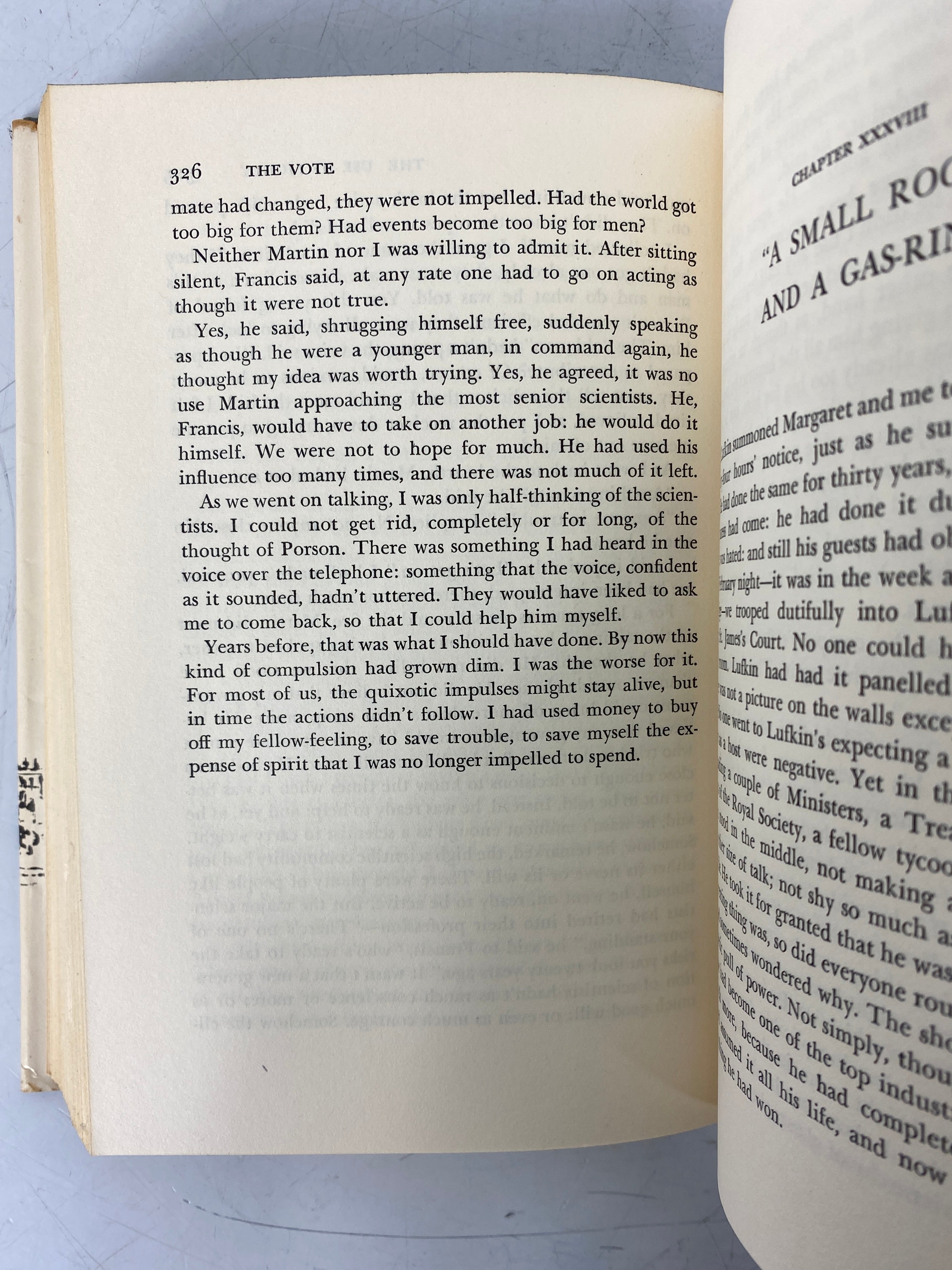 2 C.P. Snow Novels: The Affair/Corridors of Power 1960-64 HC DJ