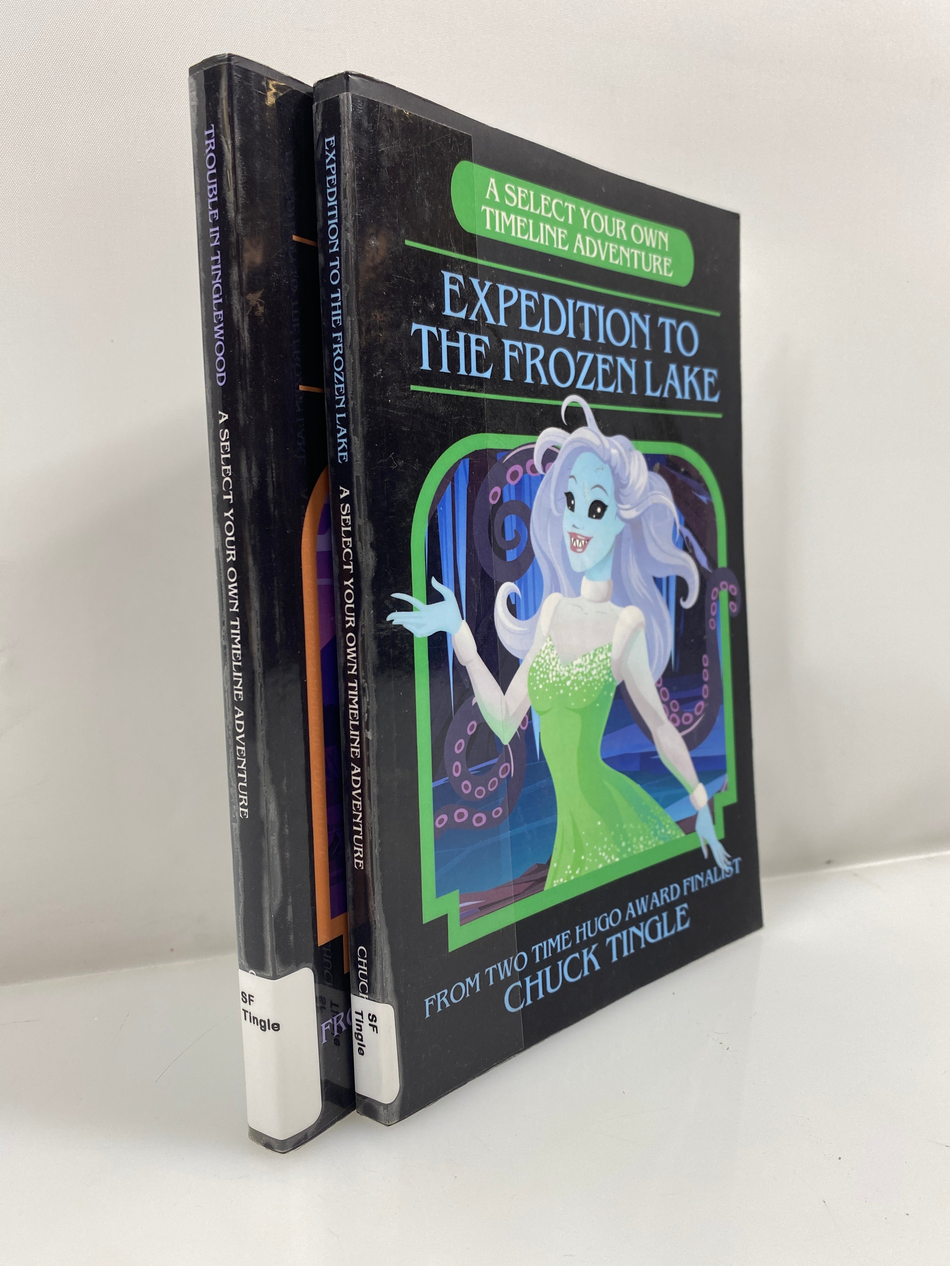 2 Chuck Tingle Select Your Own Adventure Tinglewood & Frozen Lake Ex-Library SC