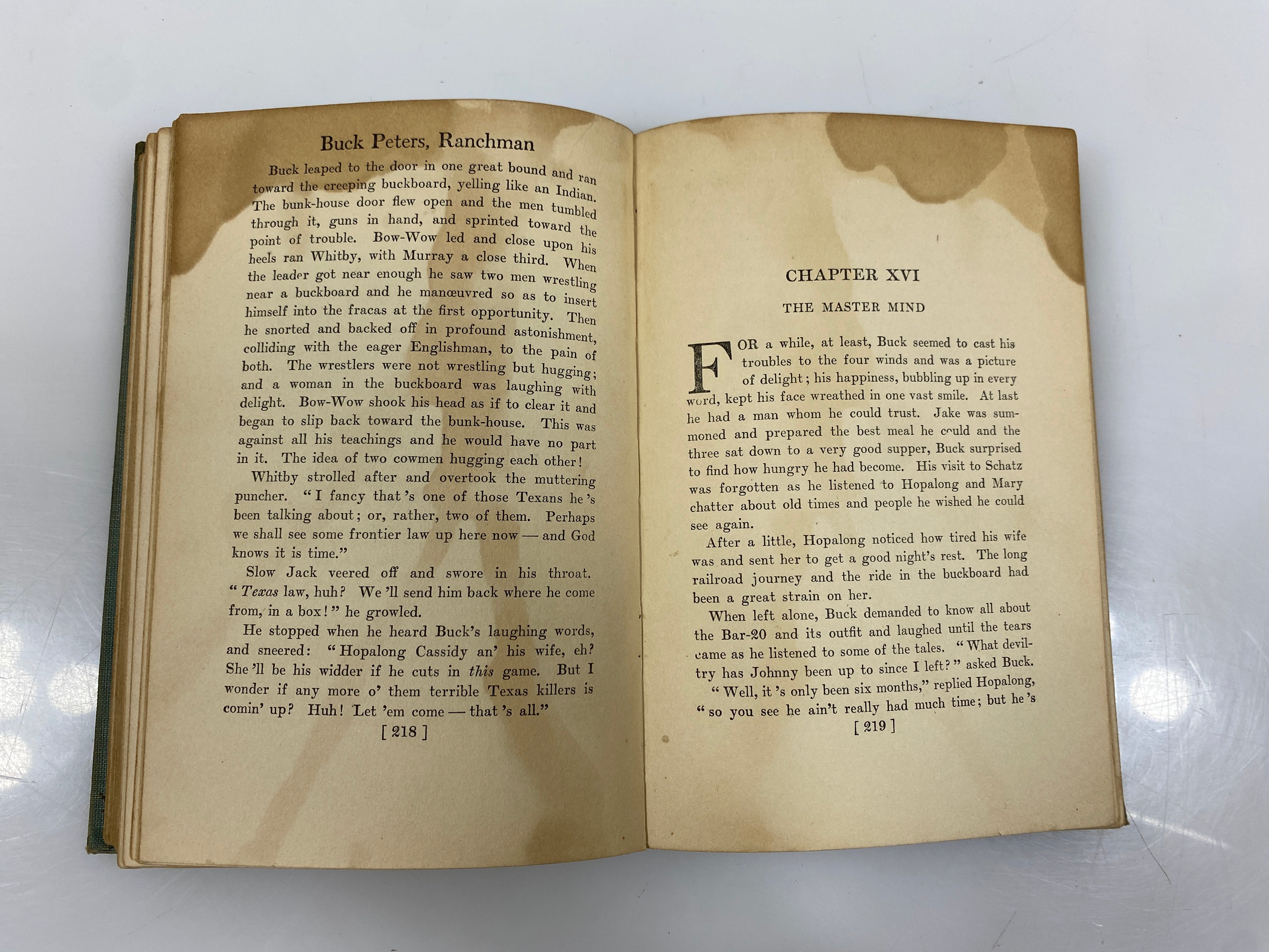 2 Clarence Mulford Hopalong Cassidy: Buck Peters/Rustlers Valley Antique HC