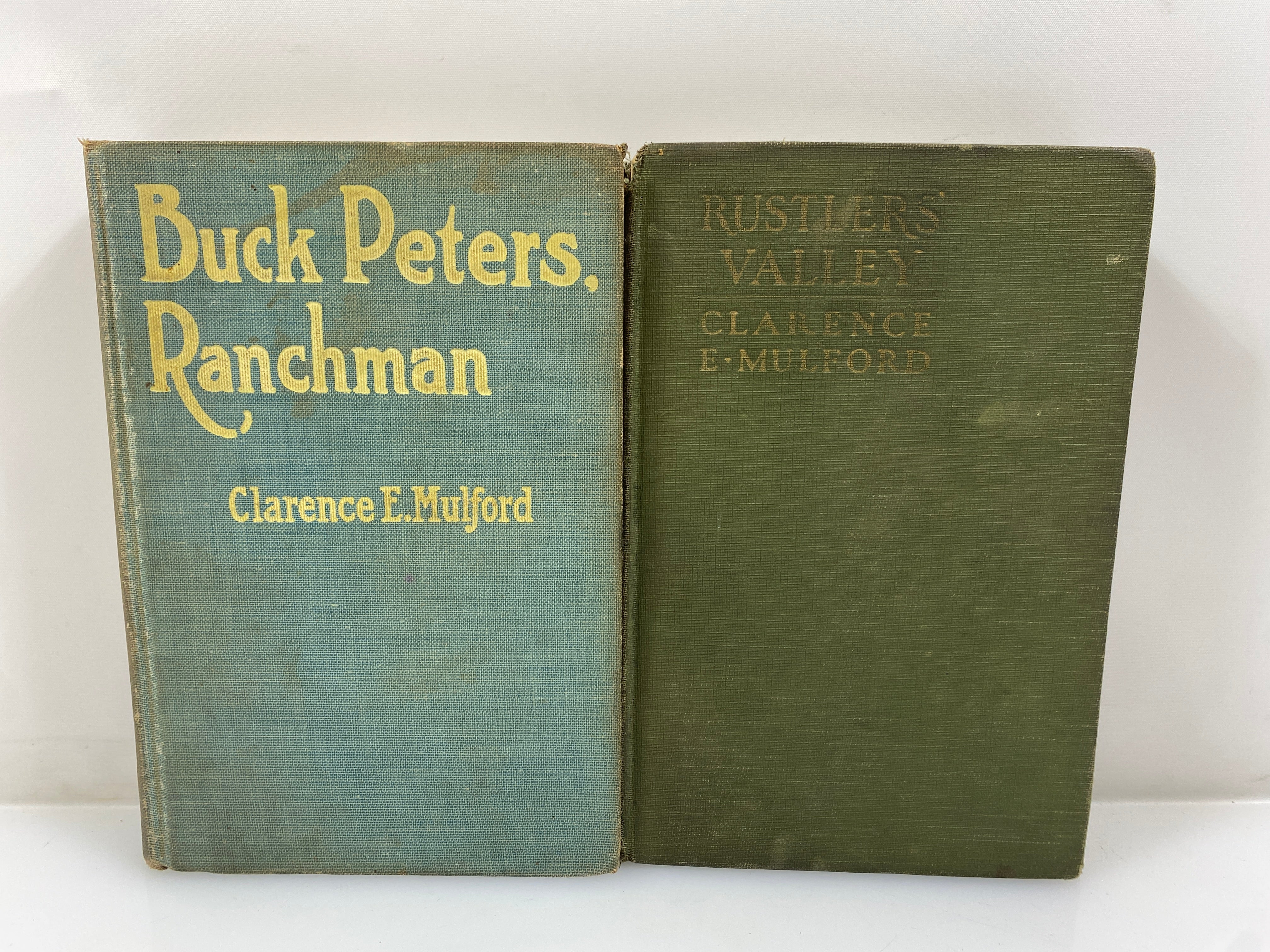 2 Clarence Mulford Hopalong Cassidy: Buck Peters/Rustlers Valley Antique HC