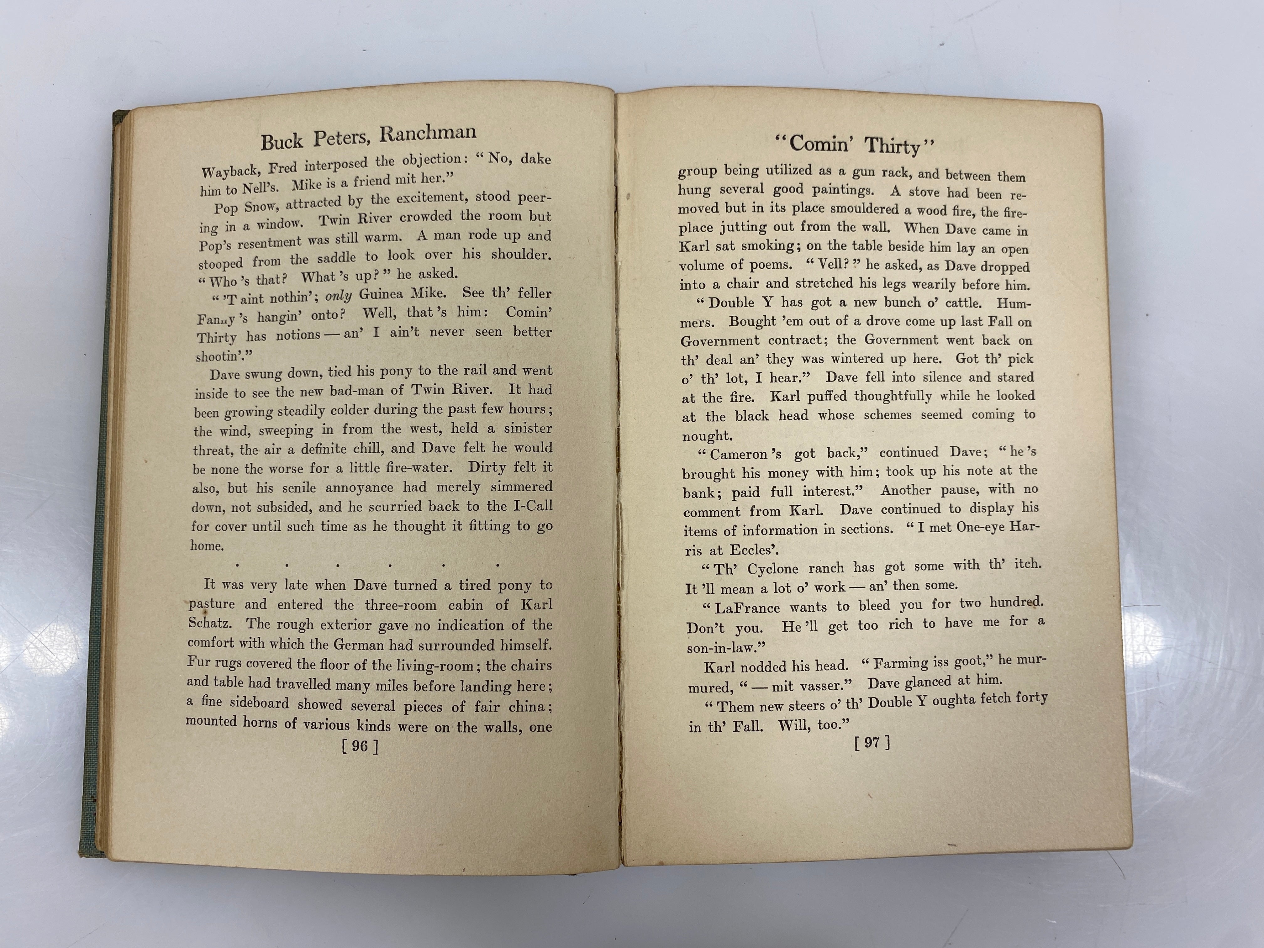 2 Clarence Mulford Hopalong Cassidy: Buck Peters/Rustlers Valley Antique HC