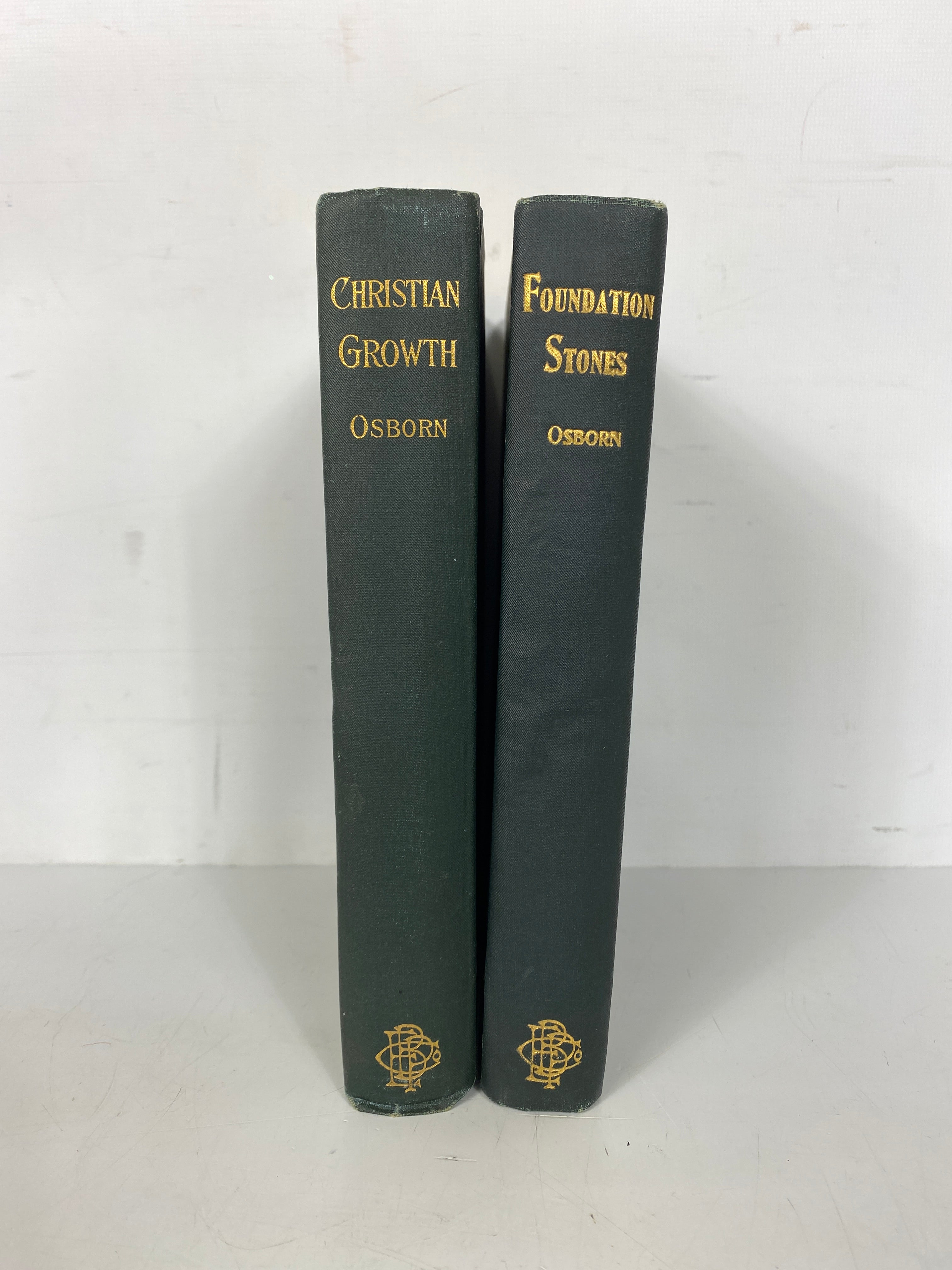 2 Edwin Faxon Osborn Volumes: Christian Growth/Foundation Stones 1896-1906 HC