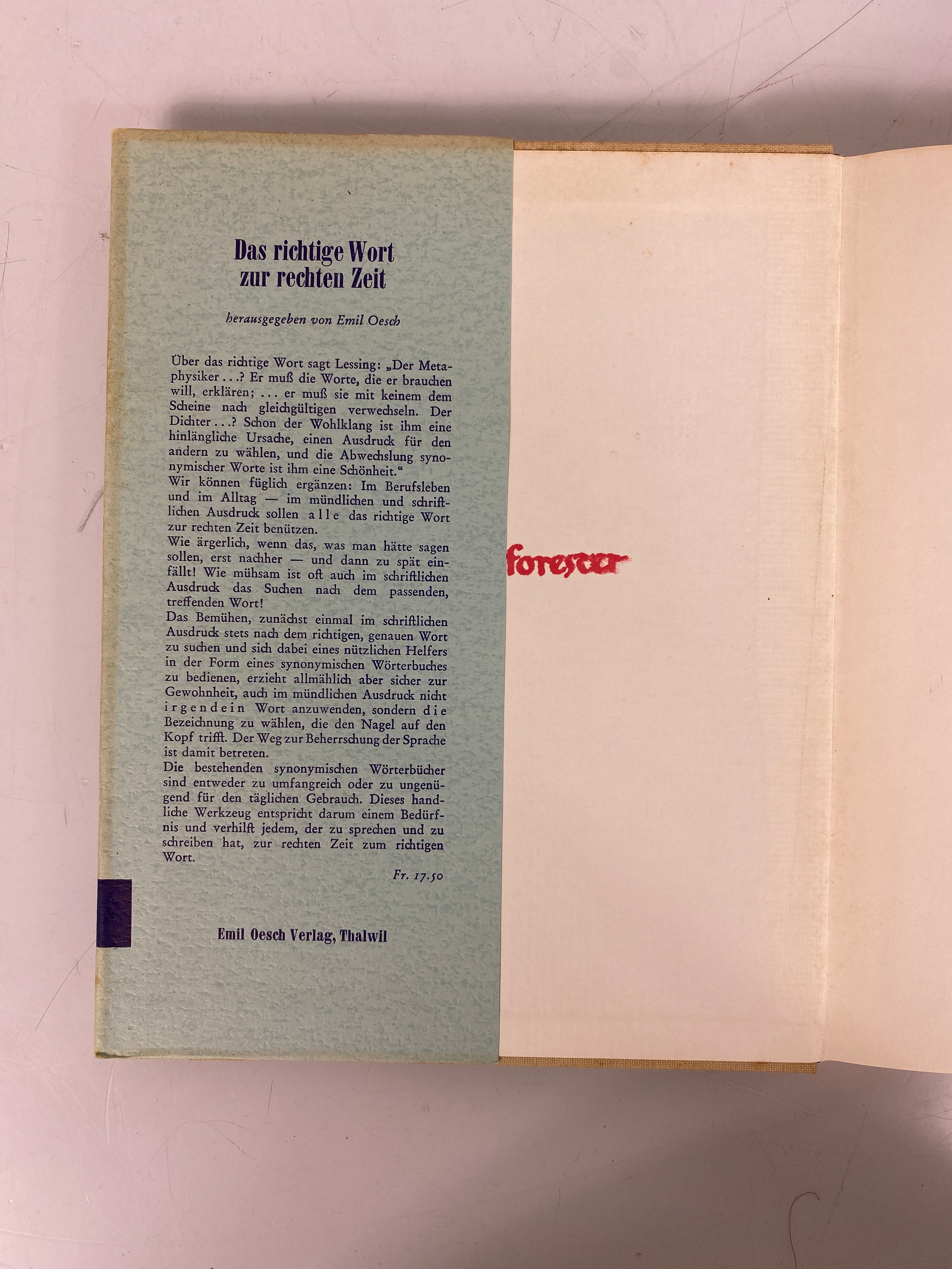 2 German Language Vols: Typisch Deutsch?/Das Richtige Wort zur Rechten Zeit HC