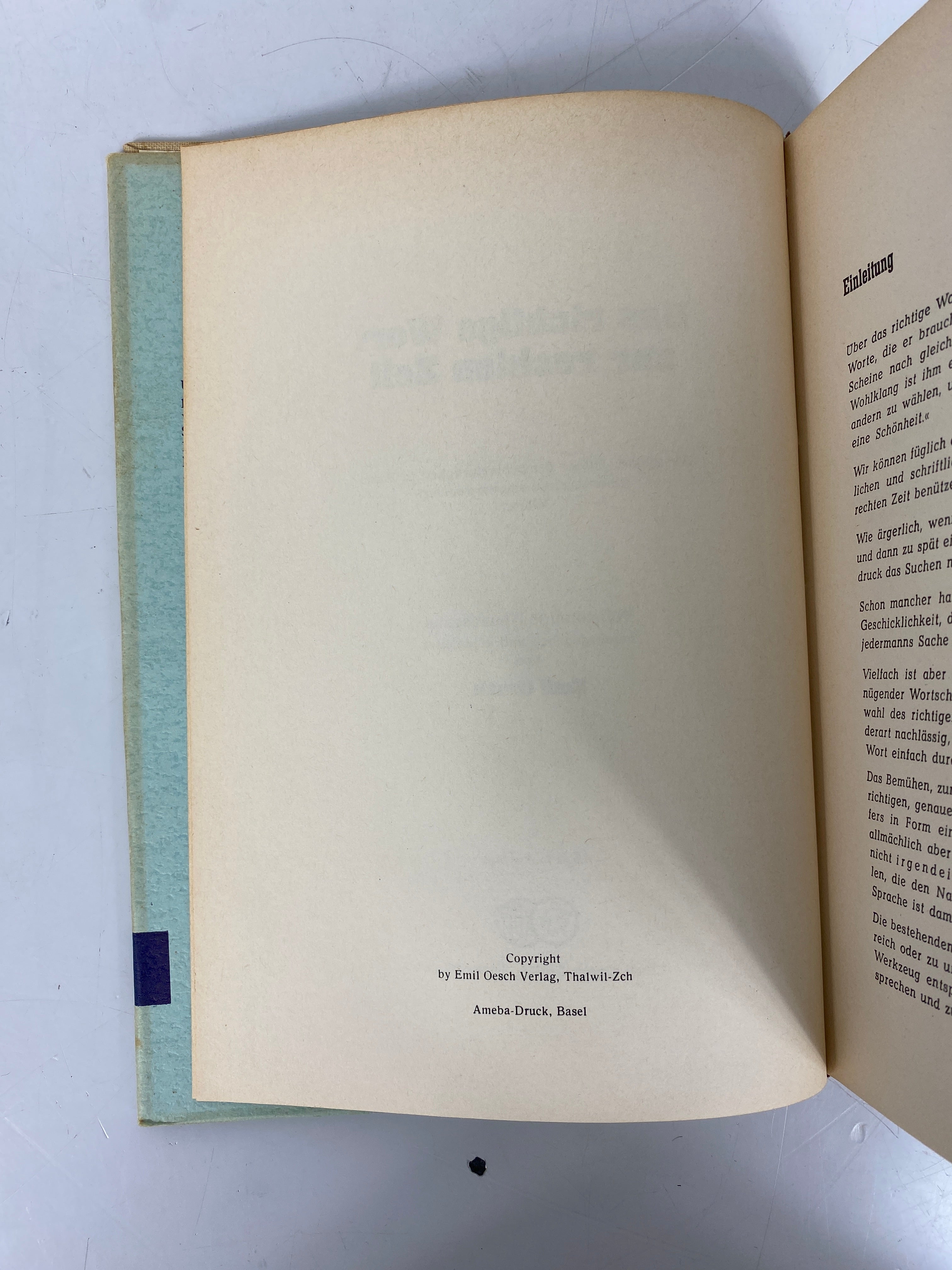 2 German Language Vols: Typisch Deutsch?/Das Richtige Wort zur Rechten Zeit HC