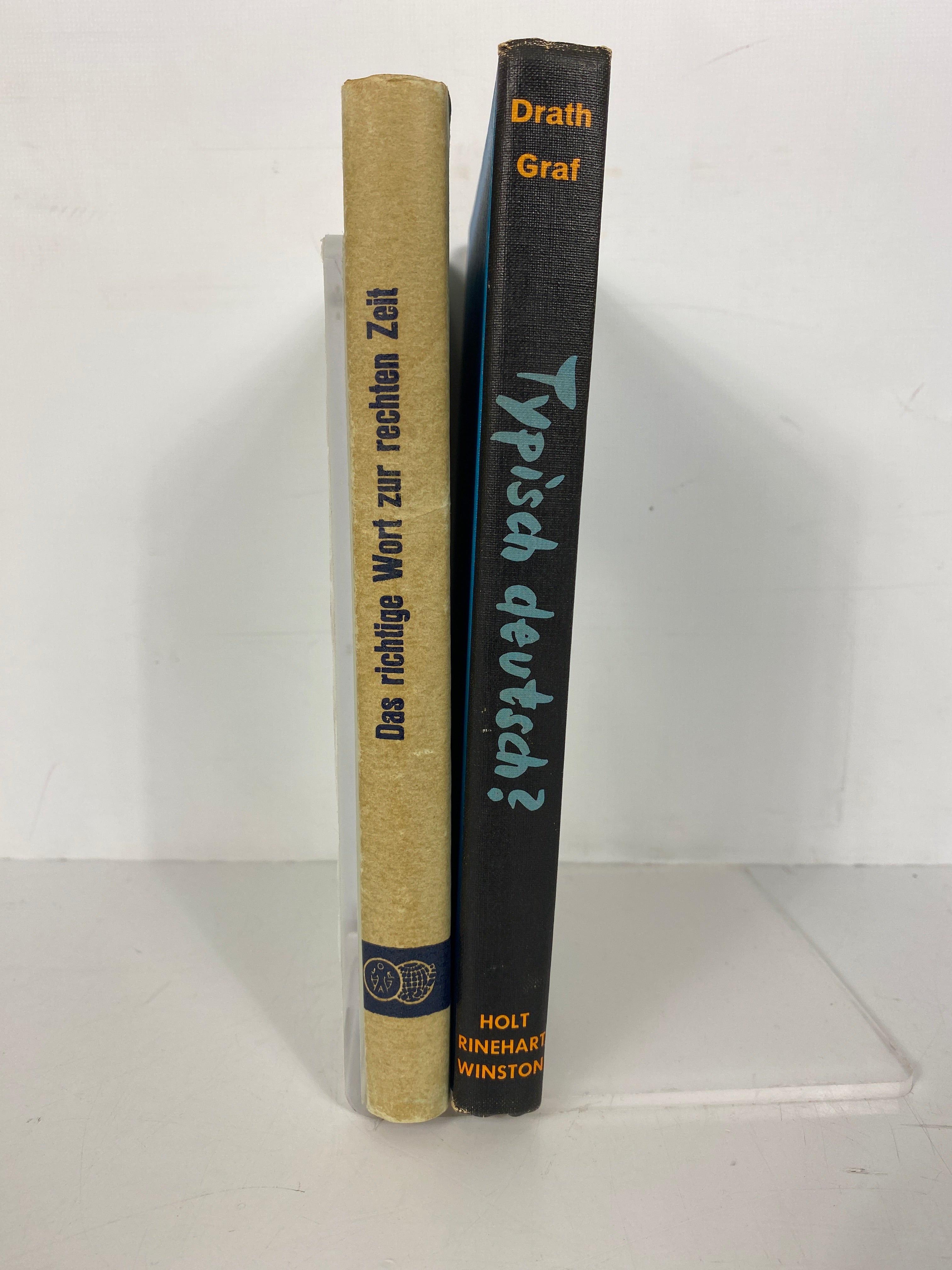 2 German Language Vols: Typisch Deutsch?/Das Richtige Wort zur Rechten Zeit HC