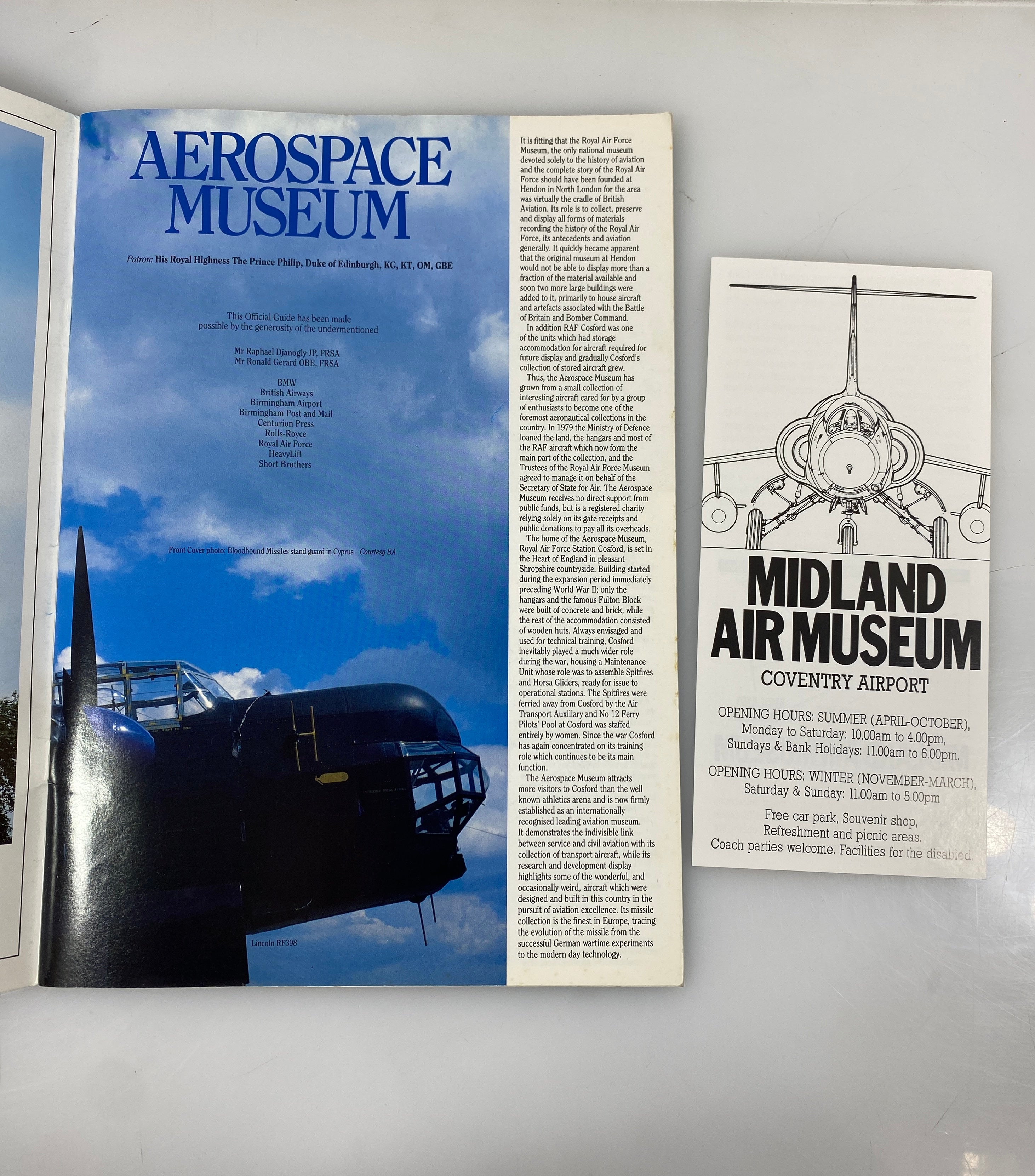 2 Guidebooks: US Air Force Museum/Royal Air Force Aerospace Museum SC