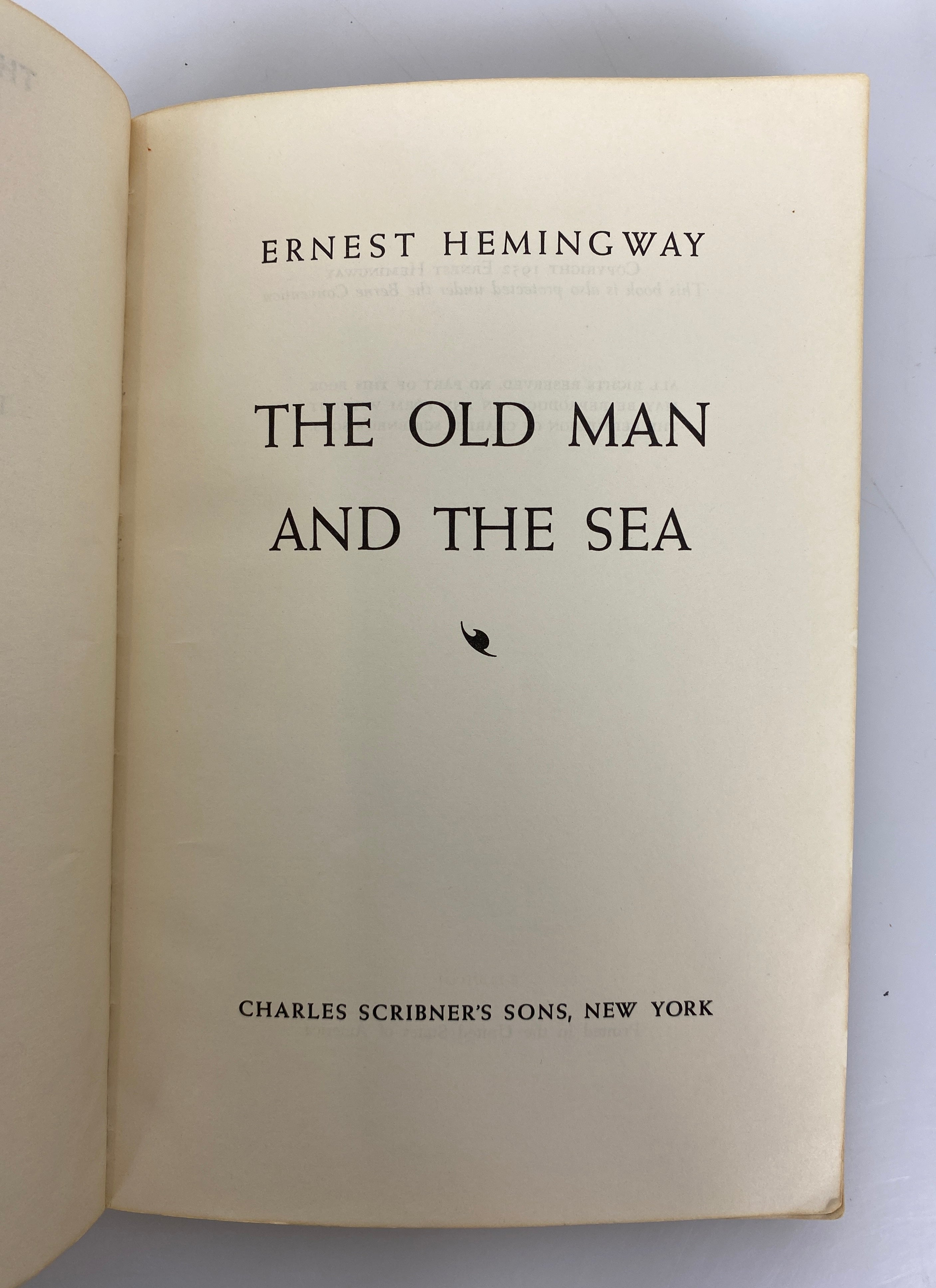 2 Hemingway The Old Man & the Sea/The Sun Also Rises Scribner Library 1952-54 SC