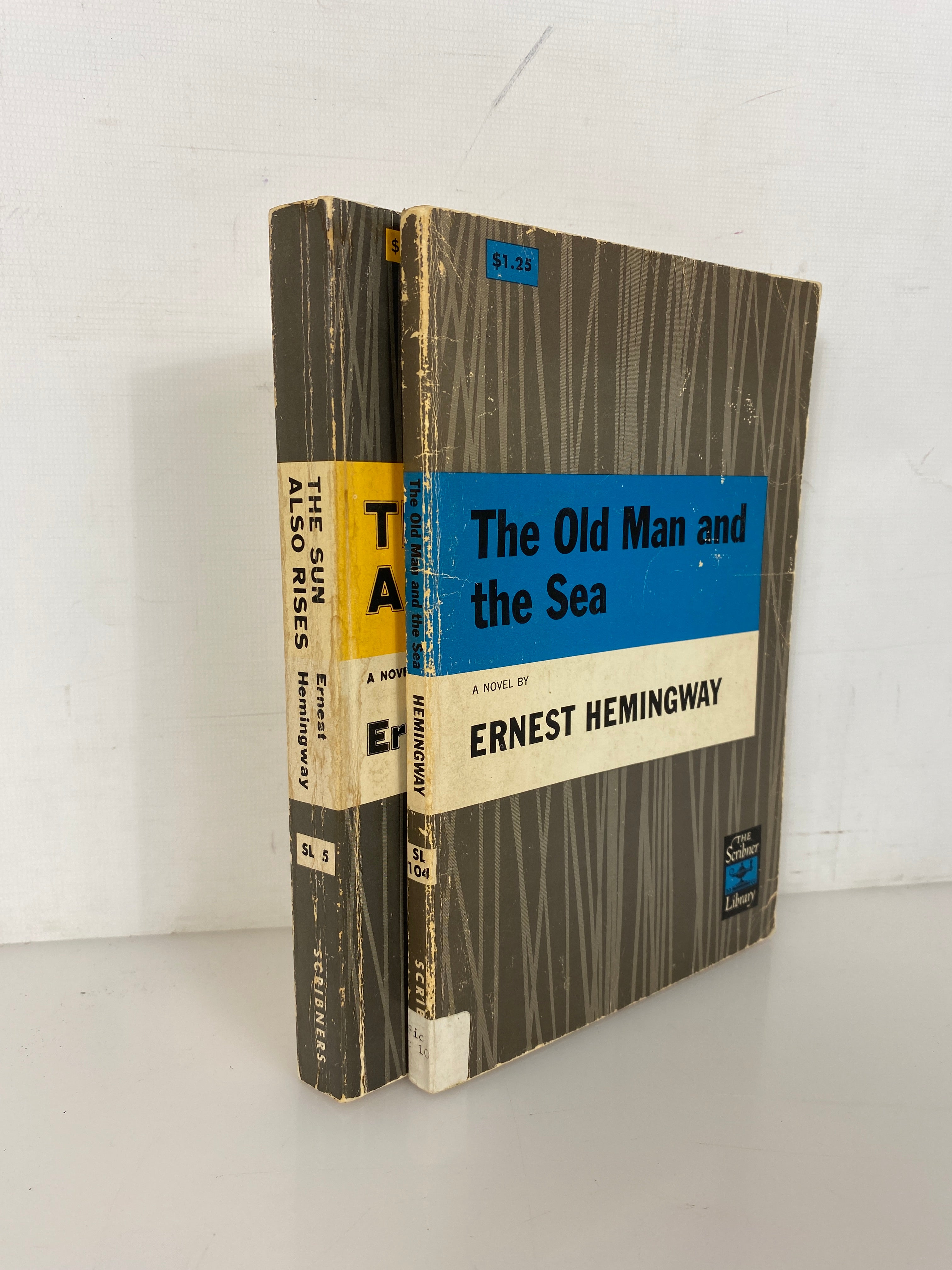 2 Hemingway The Old Man & the Sea/The Sun Also Rises Scribner Library 1952-54 SC
