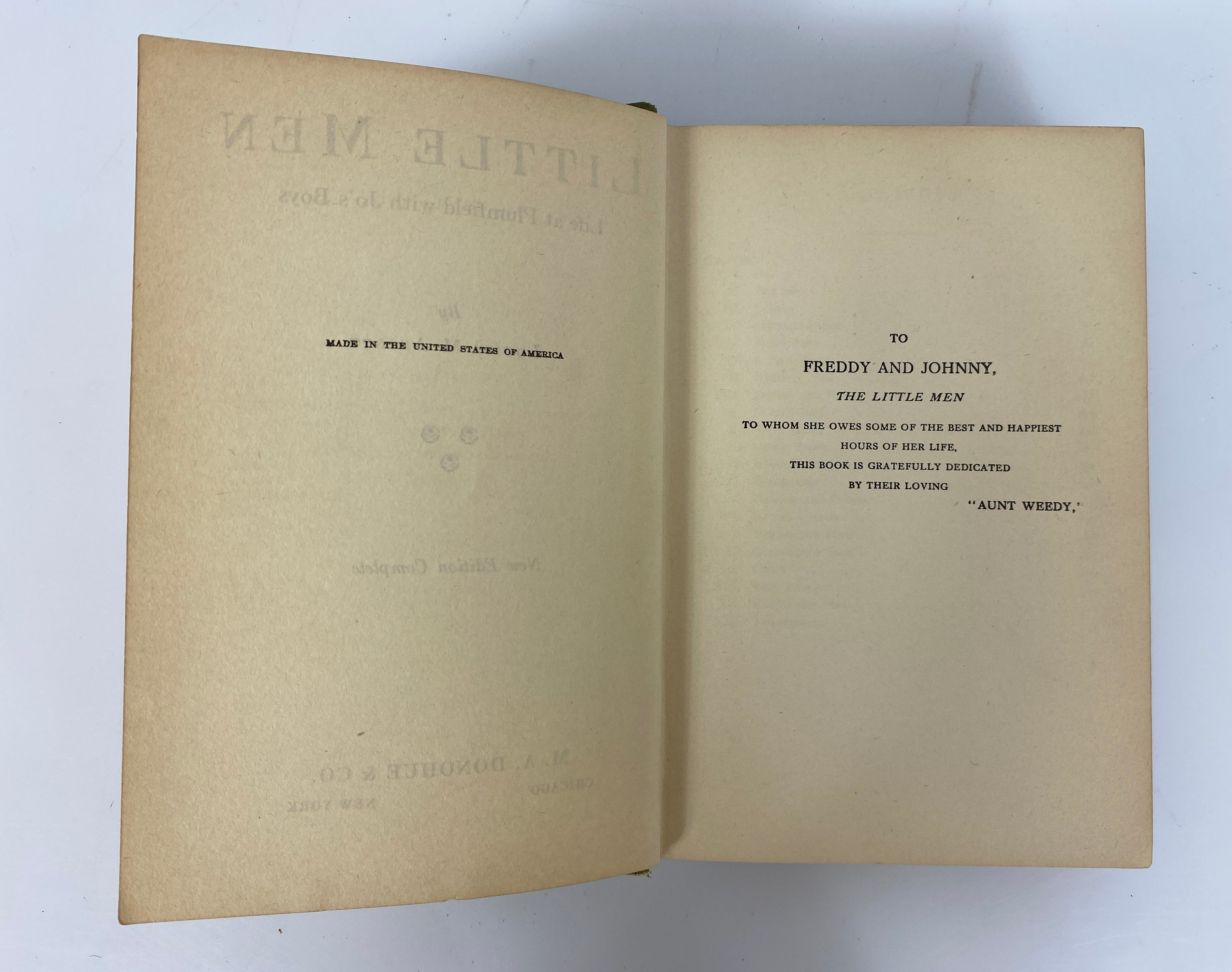 2 Louisa May Alcott: Little Women/Little Men Undated M.A. Donohue HC