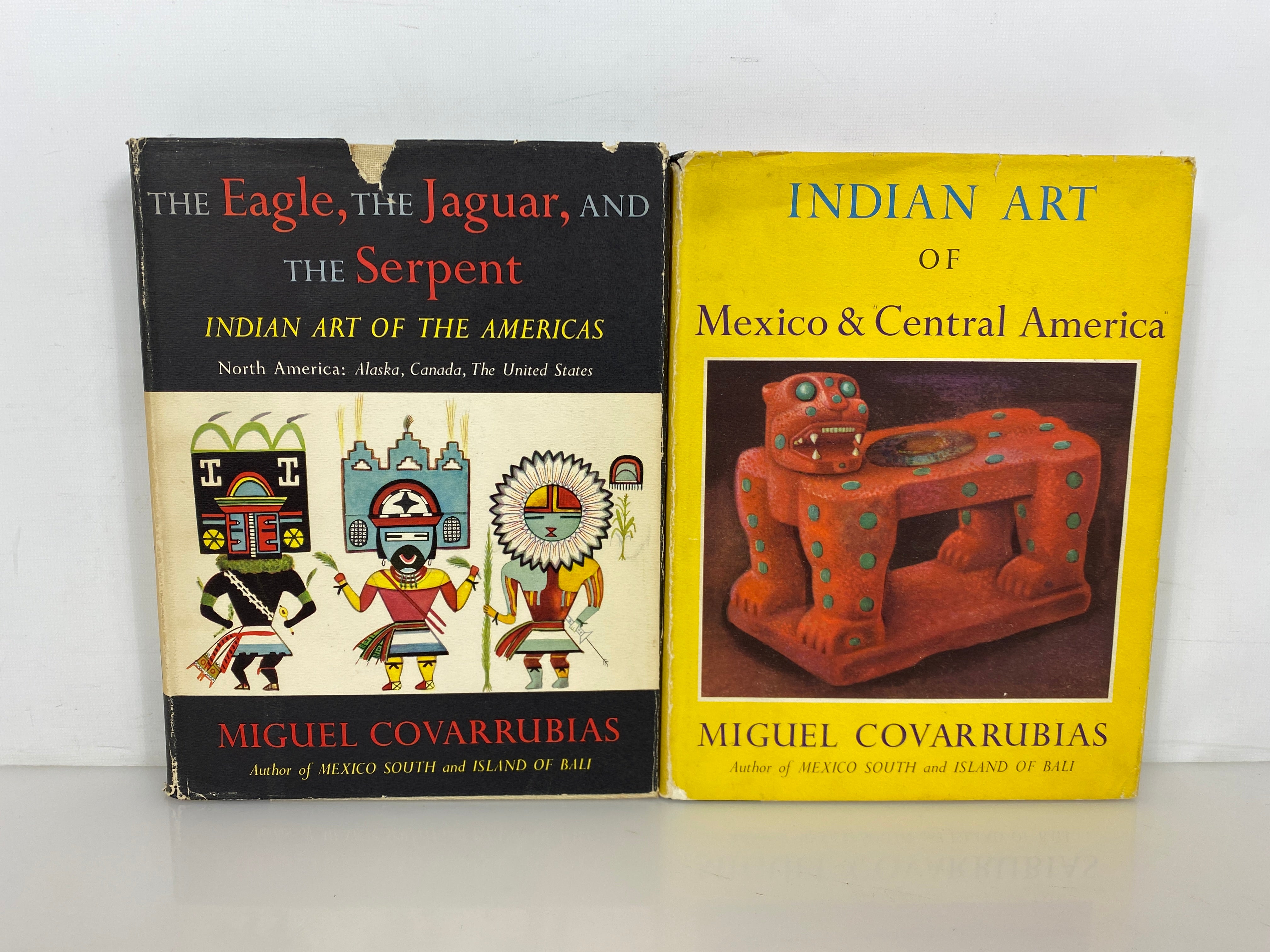 2 Miguel Covarrubias Indian Art of the Americas 1954-57 First Editions HC DJ