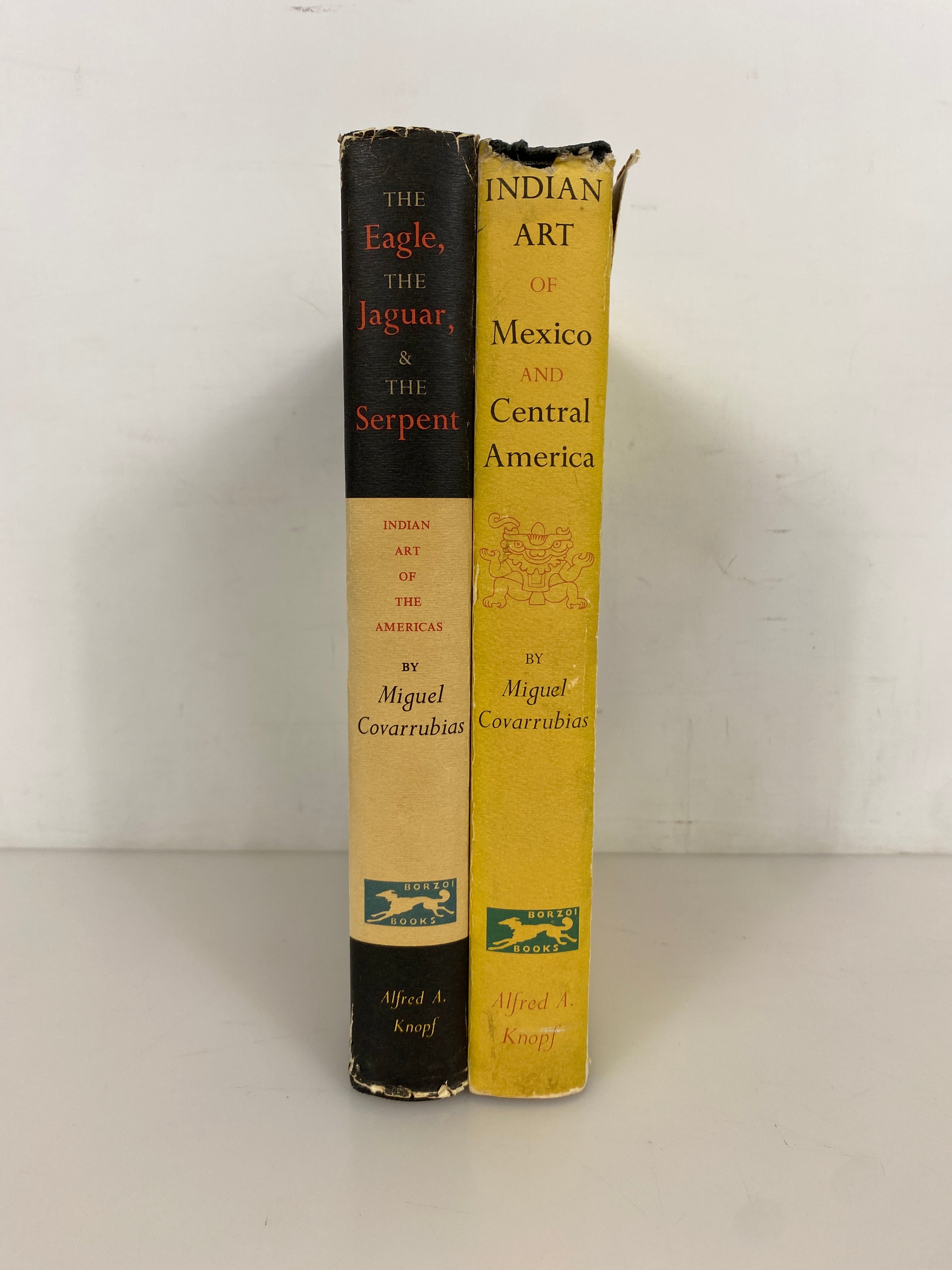 2 Miguel Covarrubias Indian Art of the Americas 1954-57 First Editions HC DJ