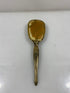 2 Piece Vintage Gold Tone Hairbrush and Gemlite Comb