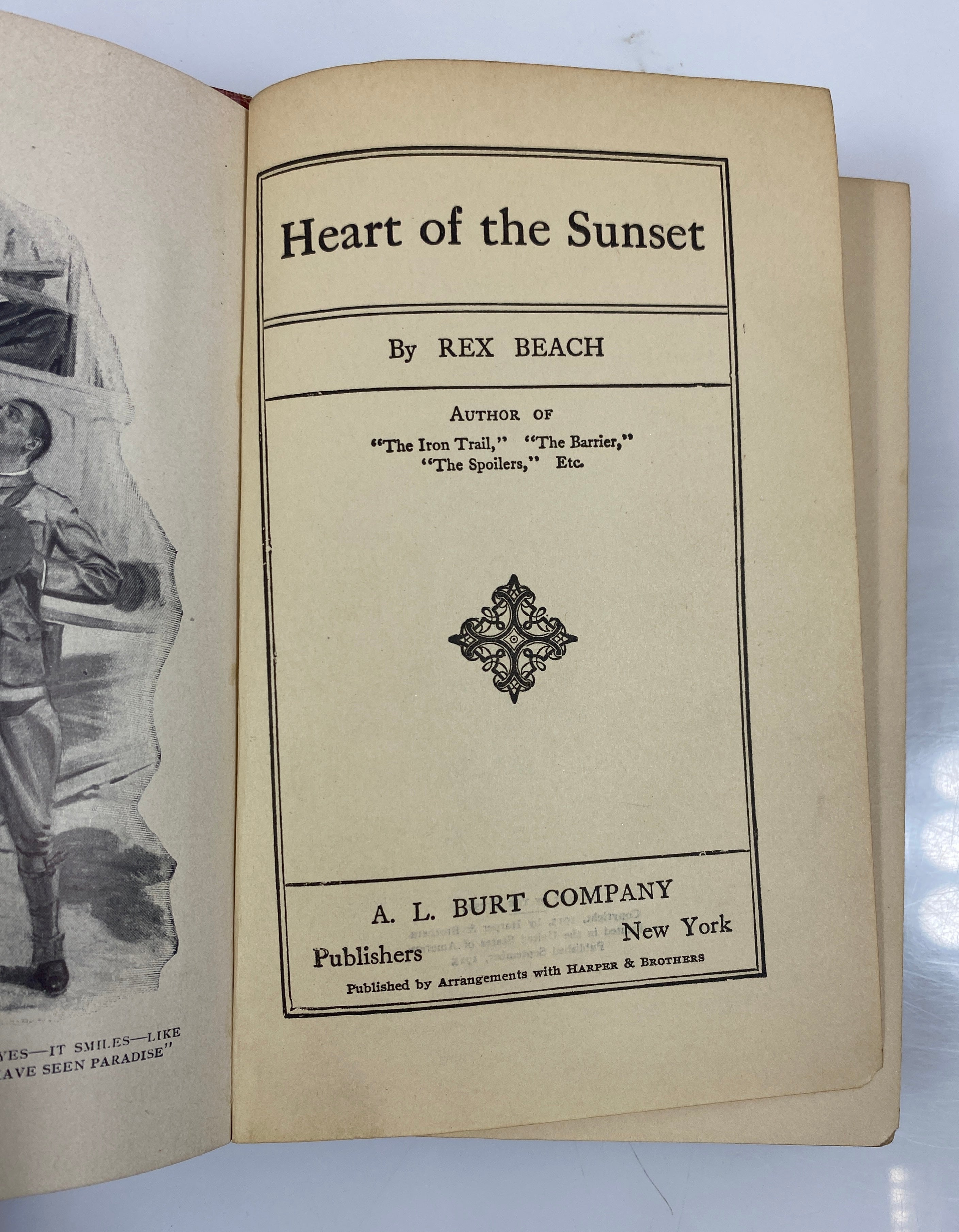 2 Rex Beach: The Spoilers/Heart of the Sunset 1906-1915 Antique HC