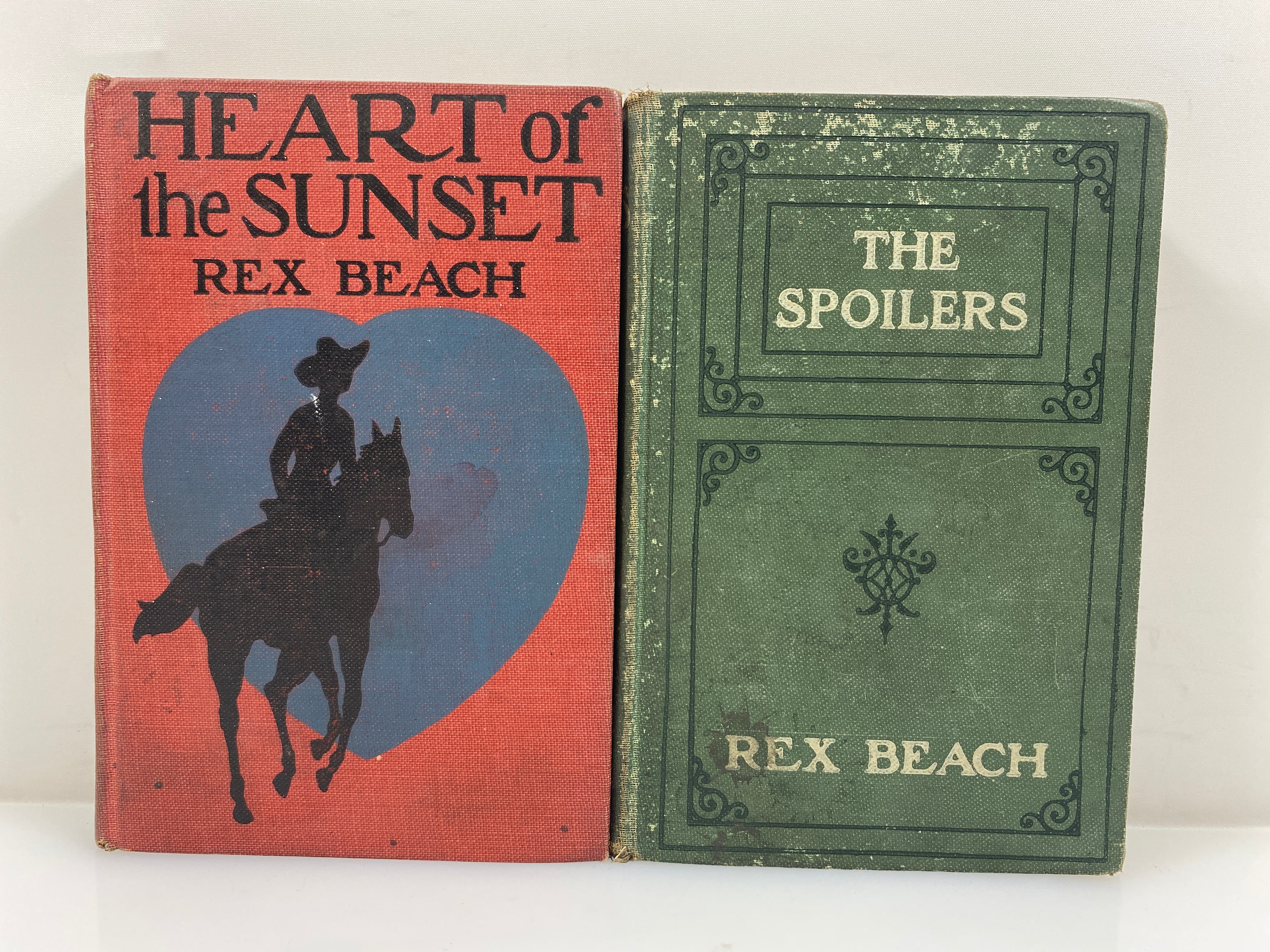 2 Rex Beach: The Spoilers/Heart of the Sunset 1906-1915 Antique HC