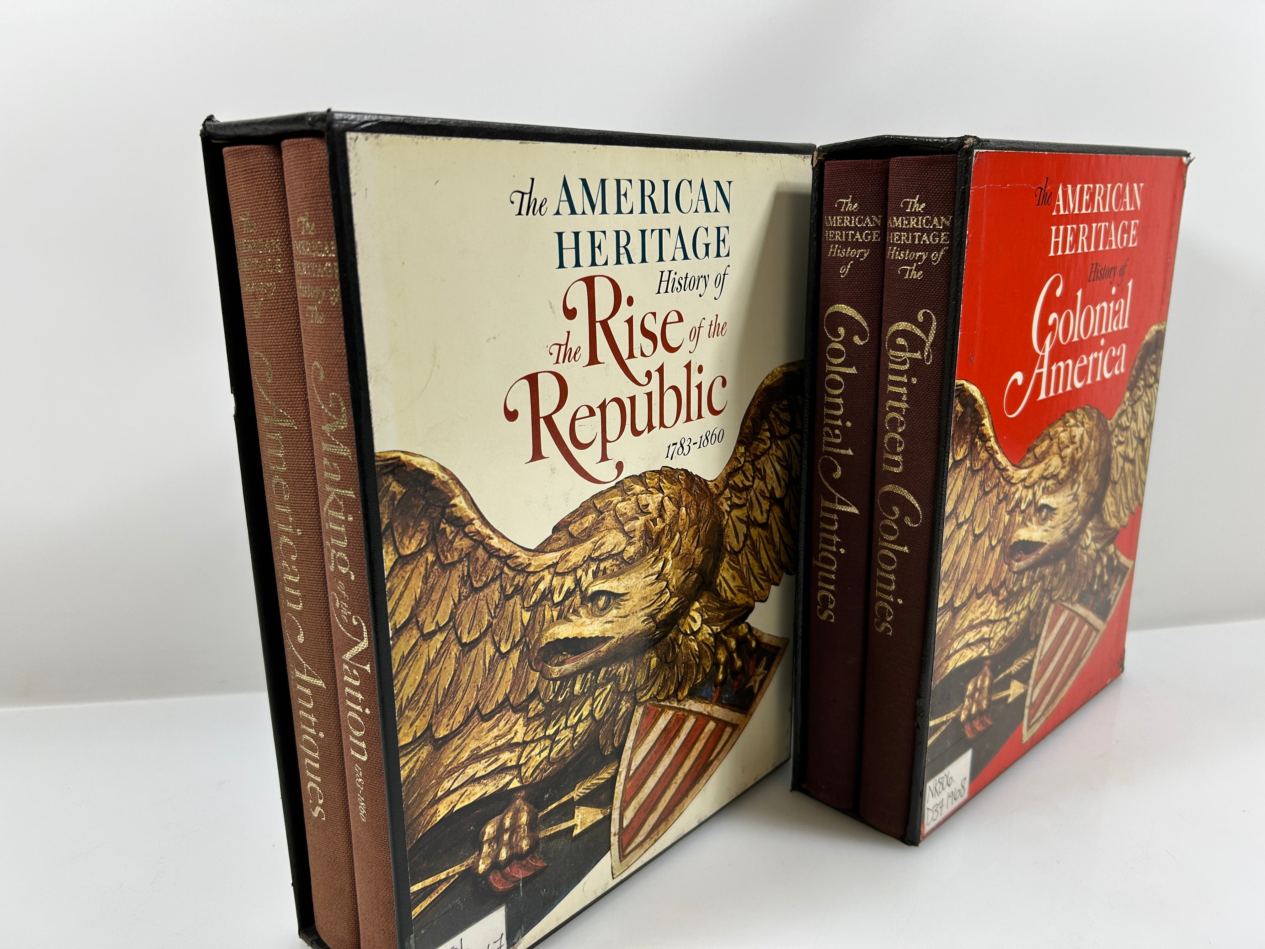 2 Sets American Heritage History: Colonial America/Rise of the Republic HC SC