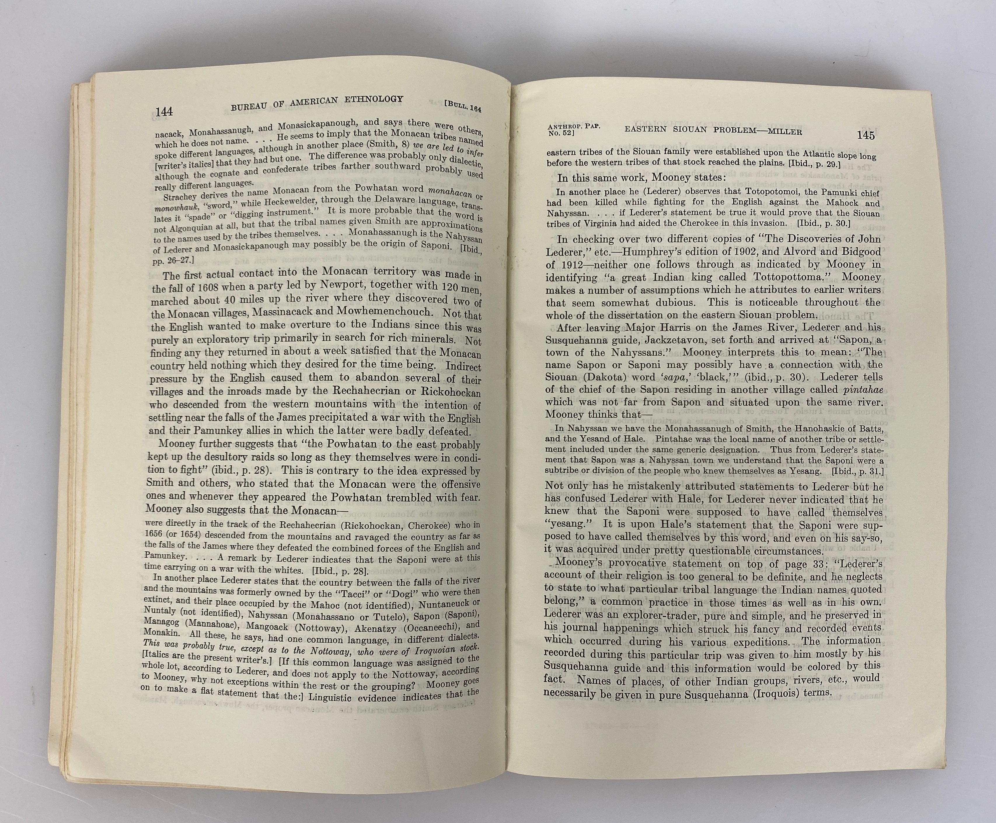 2 Smithsonian Institution Anthropological Papers 43-48/49-56 SC Bulletins