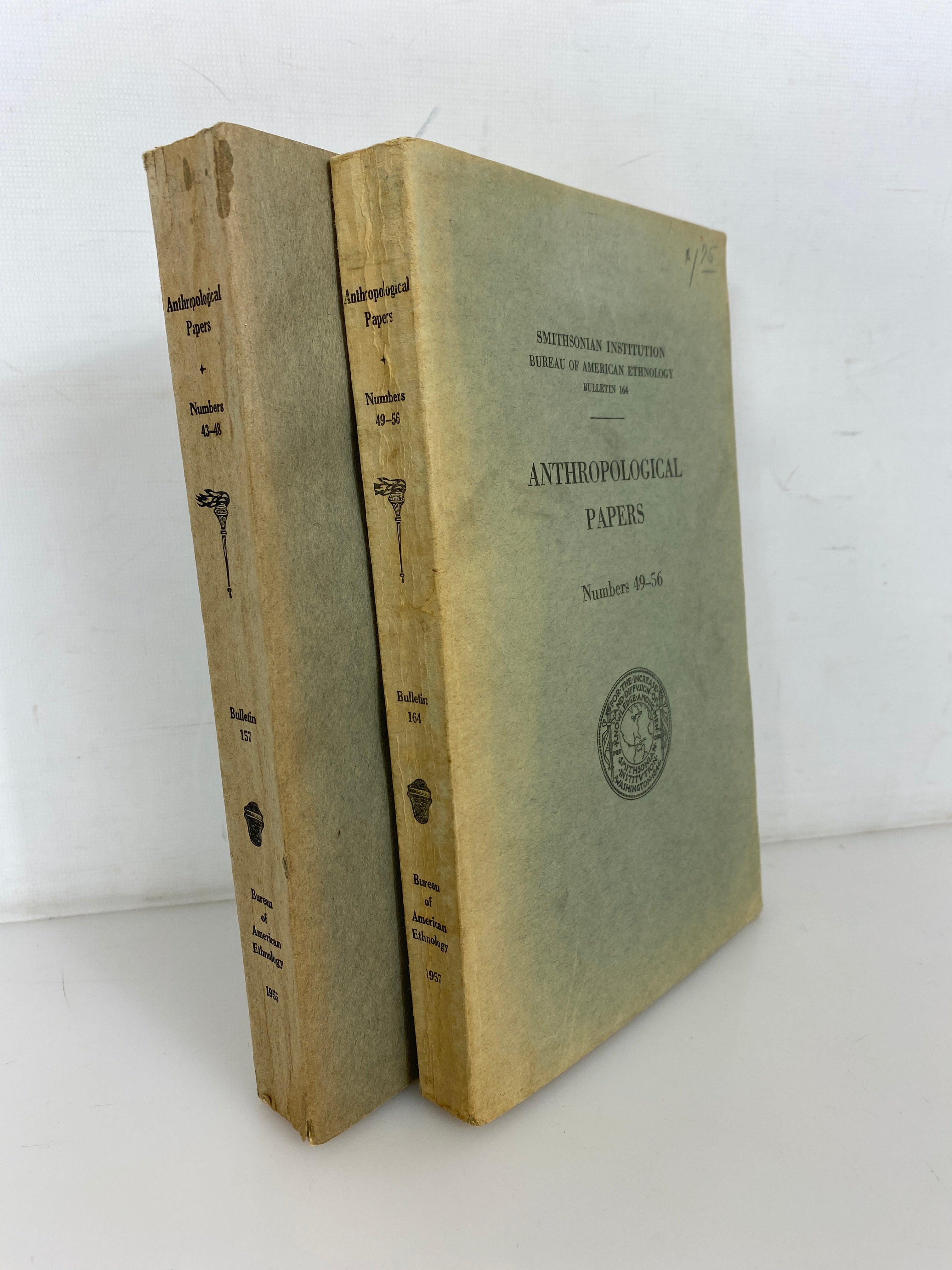 2 Smithsonian Institution Anthropological Papers 43-48/49-56 SC Bulletins