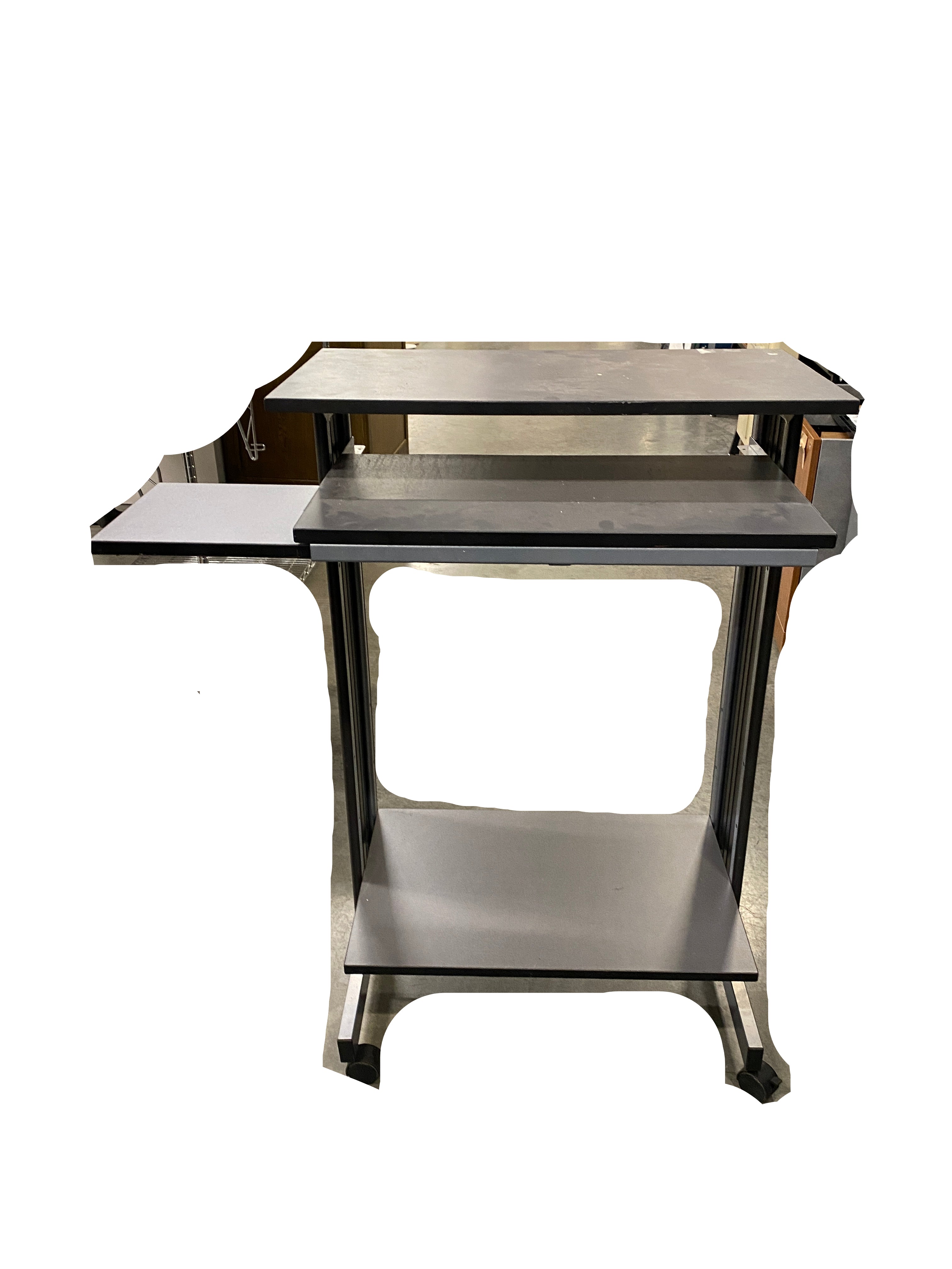 2 Tiered Computer Cart