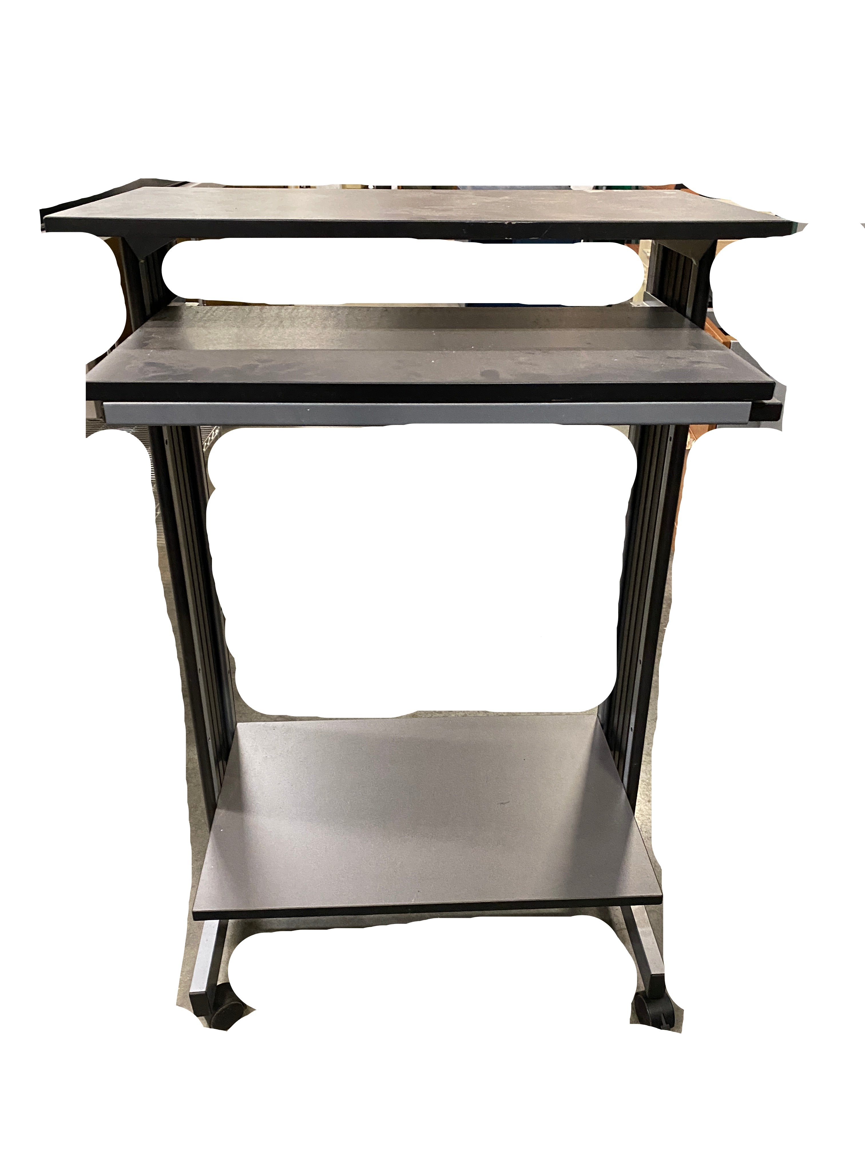 2 Tiered Computer Cart