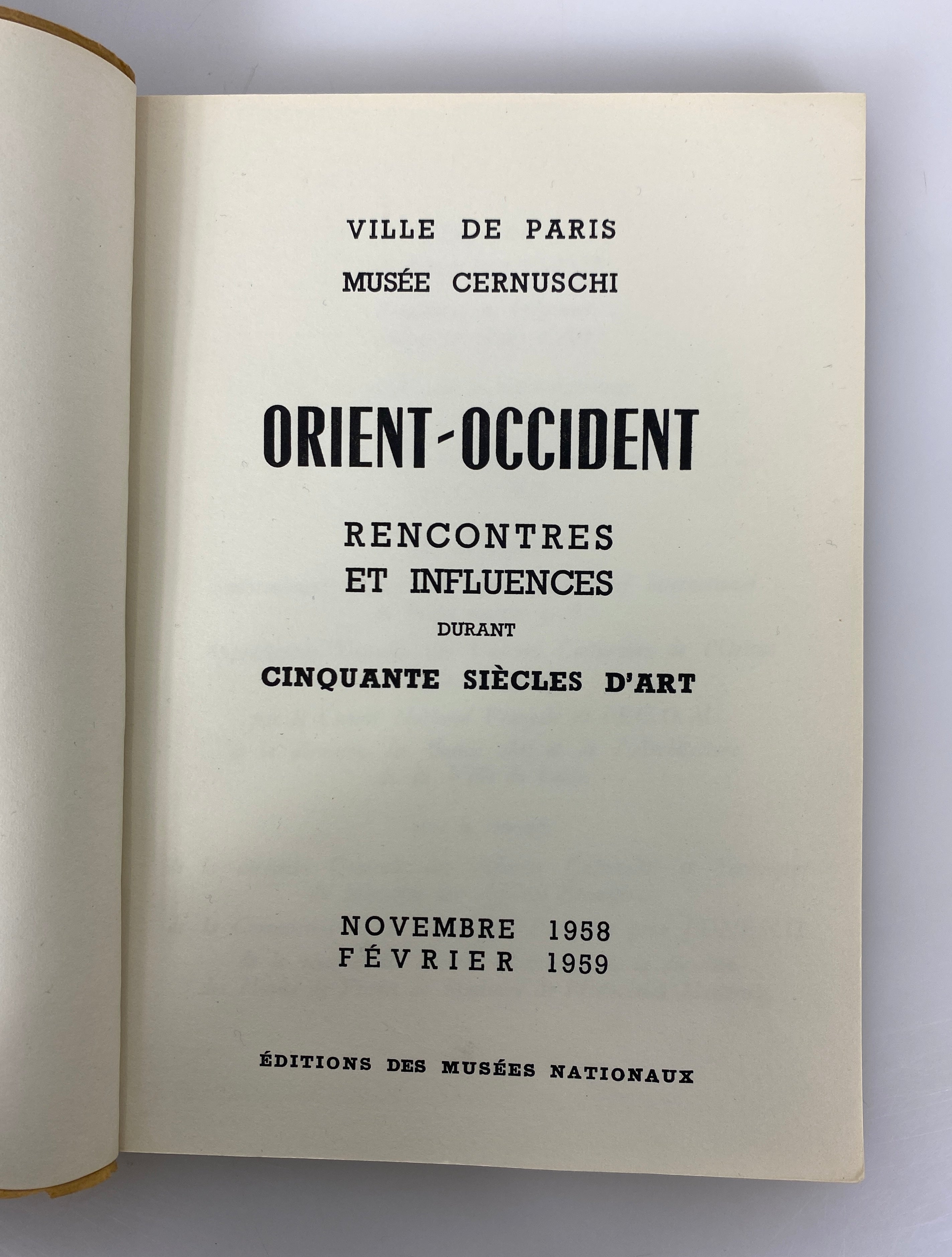 2 Ville de Paris Exhibit Catalogs (in French): Japon Estampes/Orient-Occident SC
