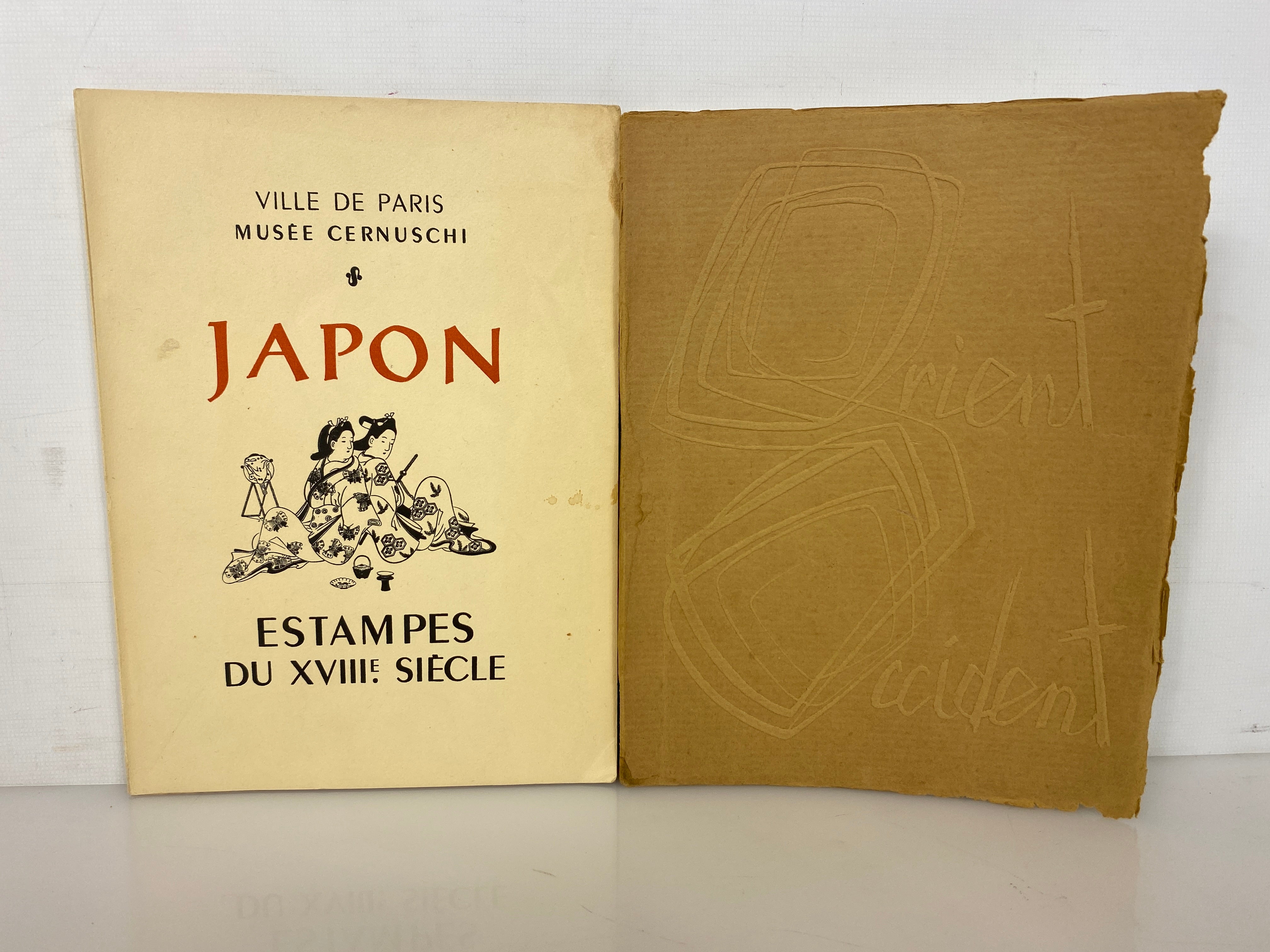 2 Ville de Paris Exhibit Catalogs (in French): Japon Estampes/Orient-Occident SC