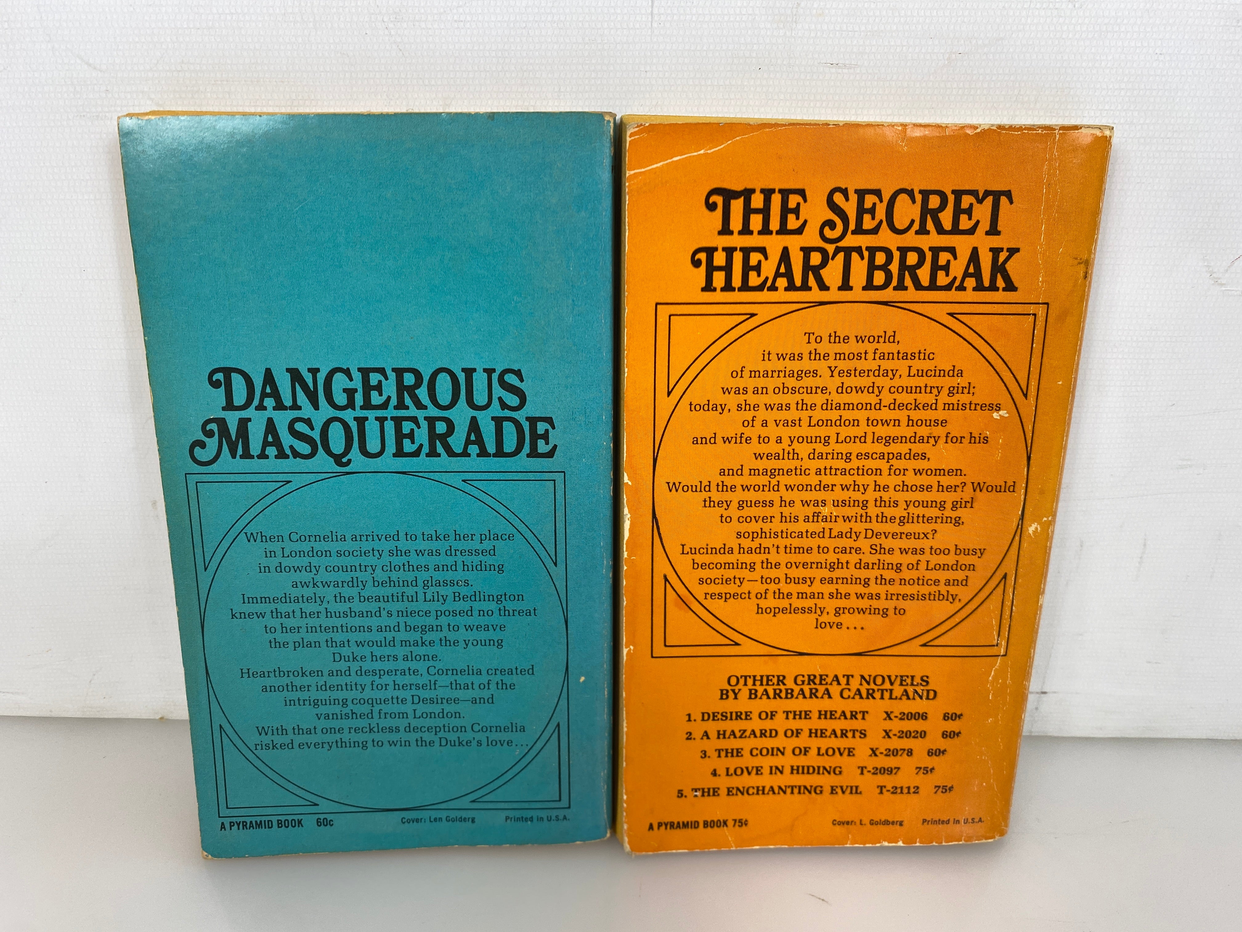 2 Vintage Barbara Cartland PB: Desire of the Heart/The Unpredictable Bride