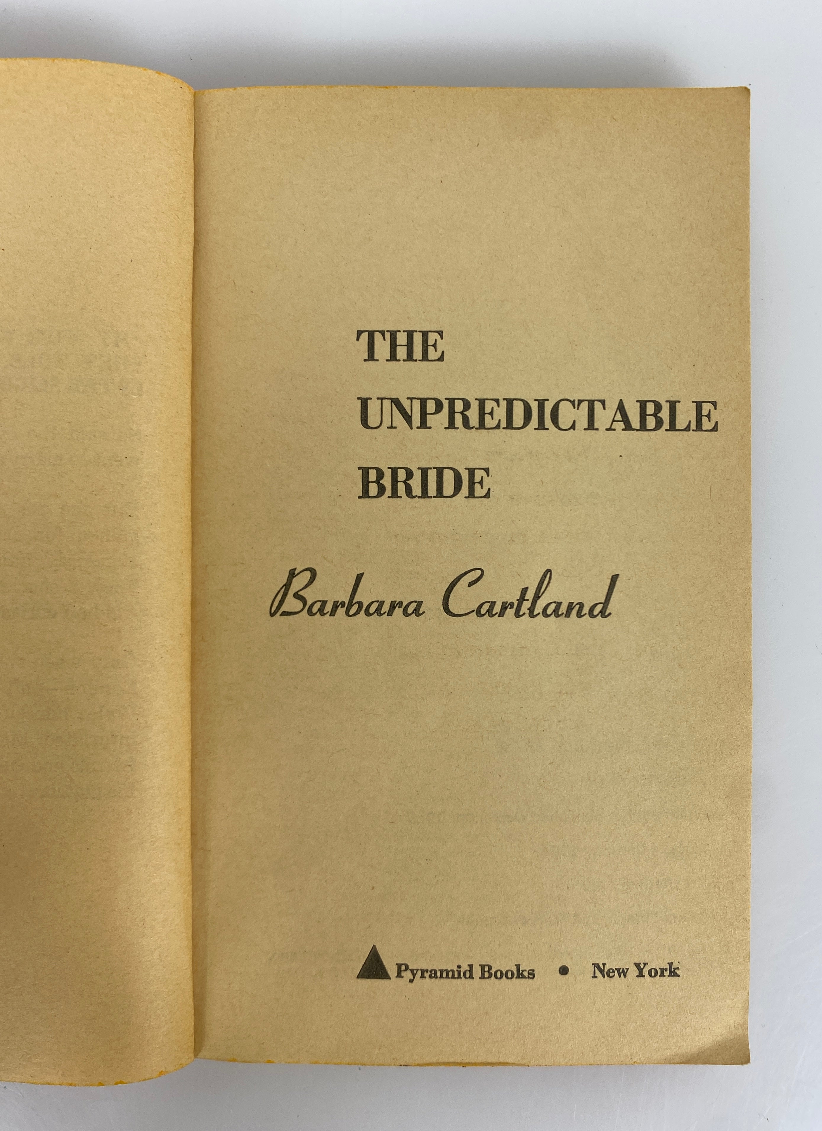 2 Vintage Barbara Cartland PB: Desire of the Heart/The Unpredictable Bride