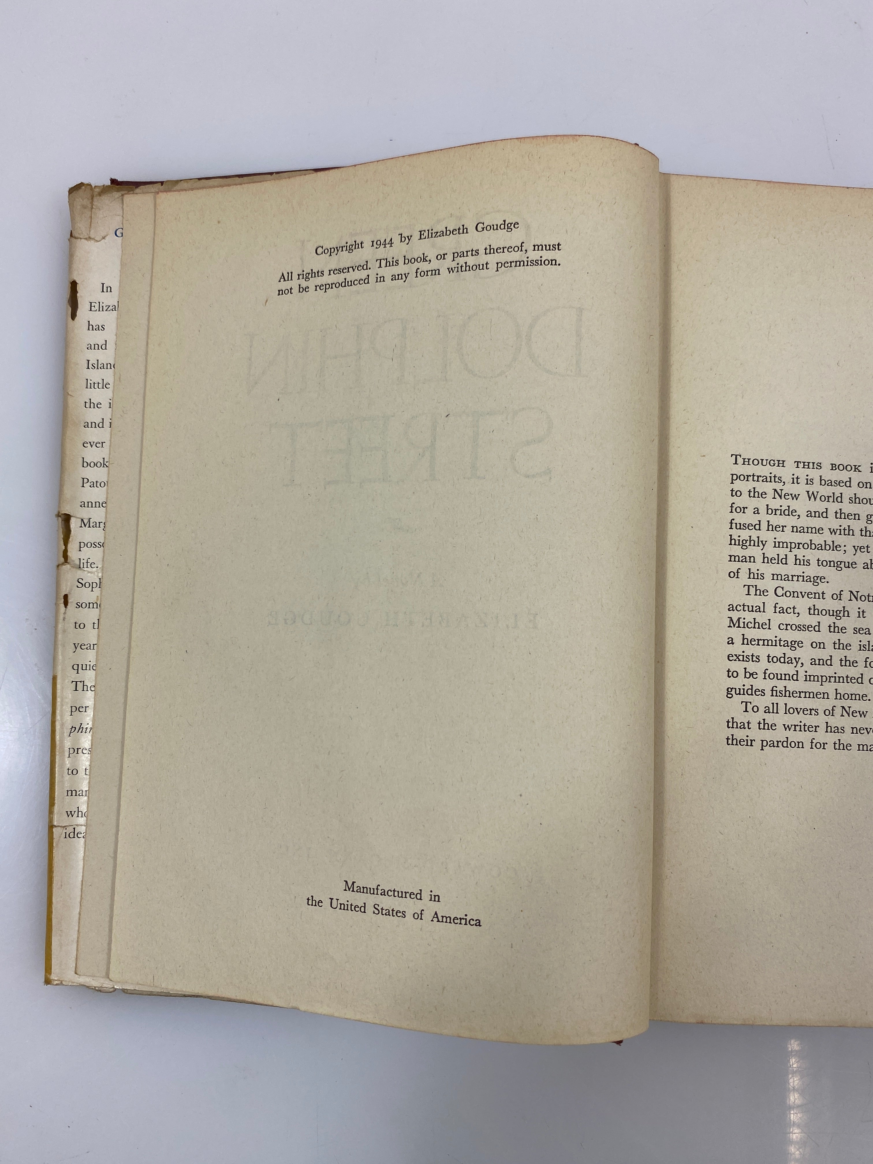 2 Vintage Elizabeth Goudge: Green Dolphin Street/Pilgrim's Inn HC DJ BCE