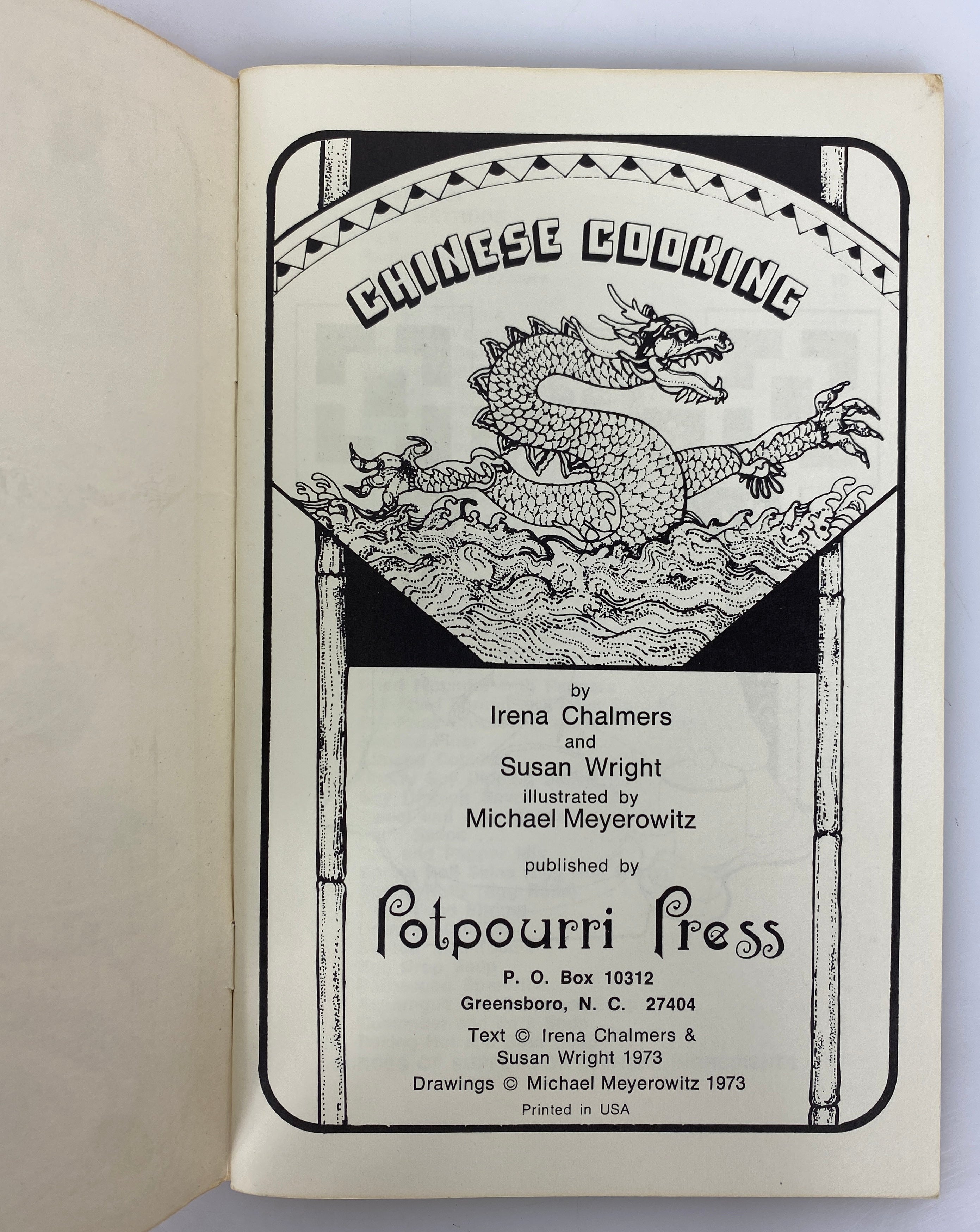 2 Vintage Irene Chalmers Cook Booklets: Equipping the Kitchen/Chinese Cookery