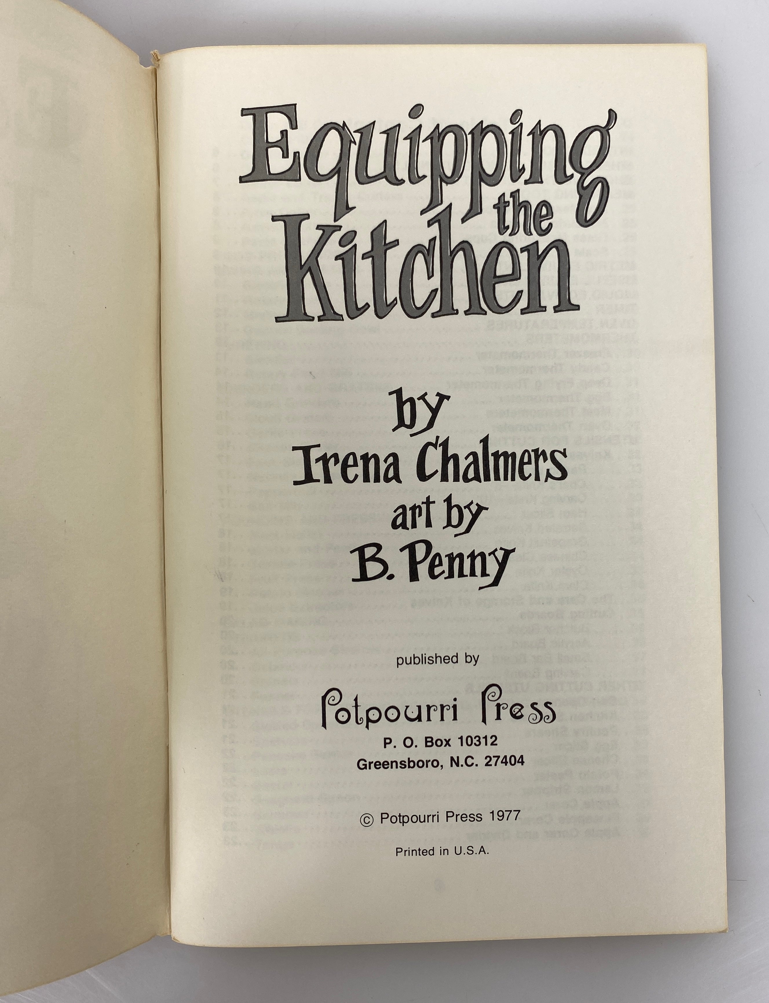 2 Vintage Irene Chalmers Cook Booklets: Equipping the Kitchen/Chinese Cookery
