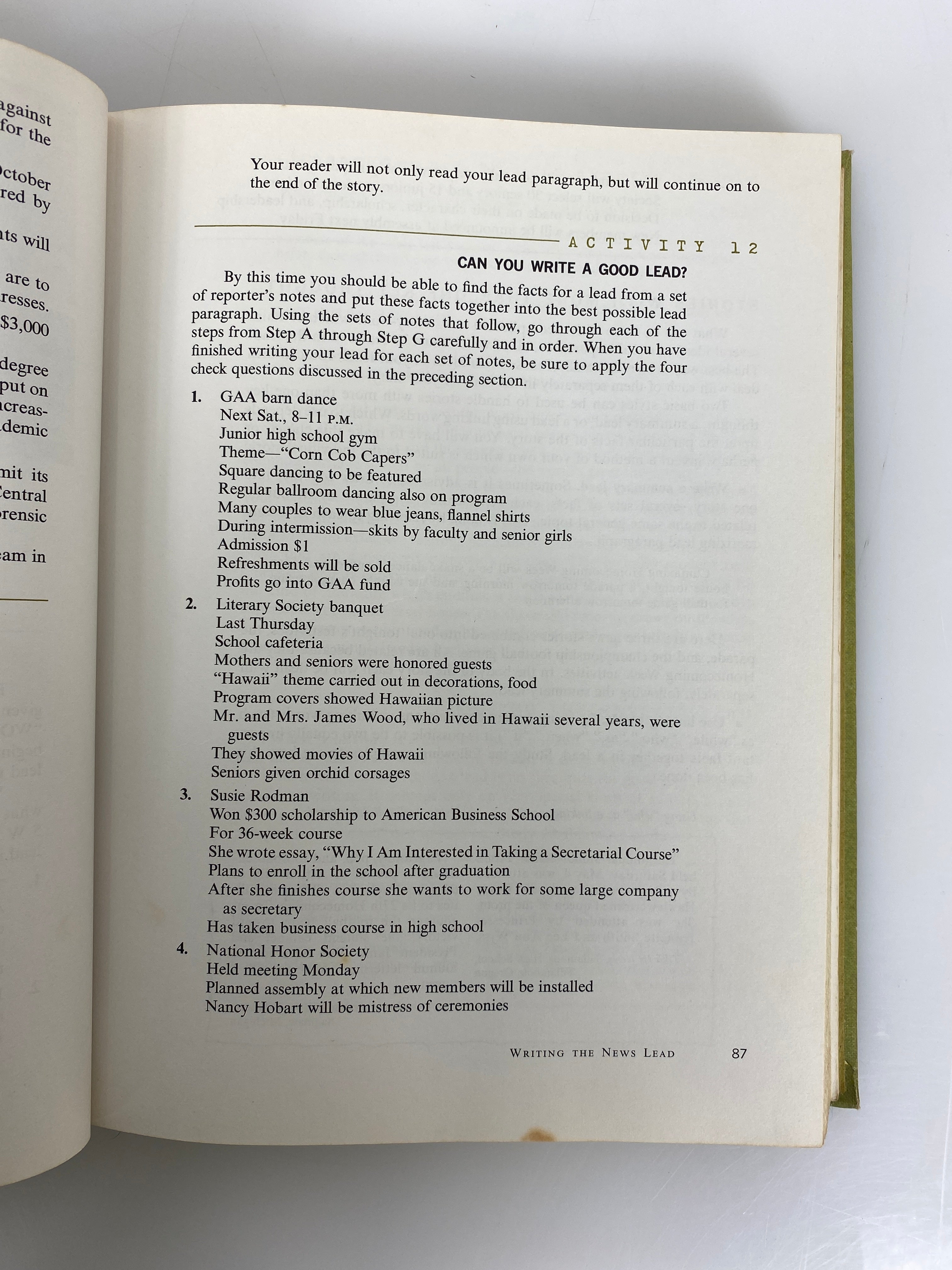 2 Vintage Journalism Textbooks: Press Time/Covering Yourtown 1962-69