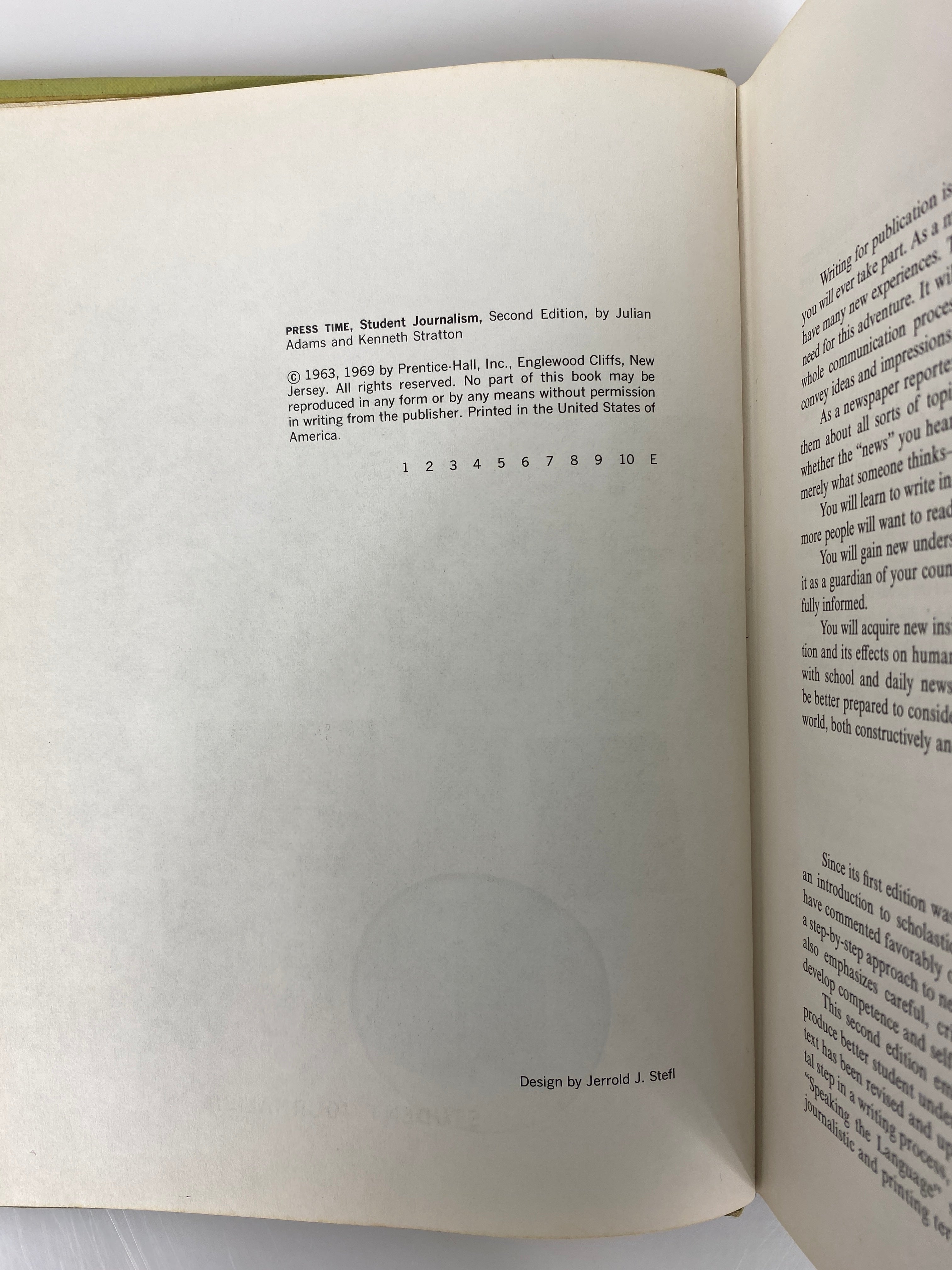 2 Vintage Journalism Textbooks: Press Time/Covering Yourtown 1962-69