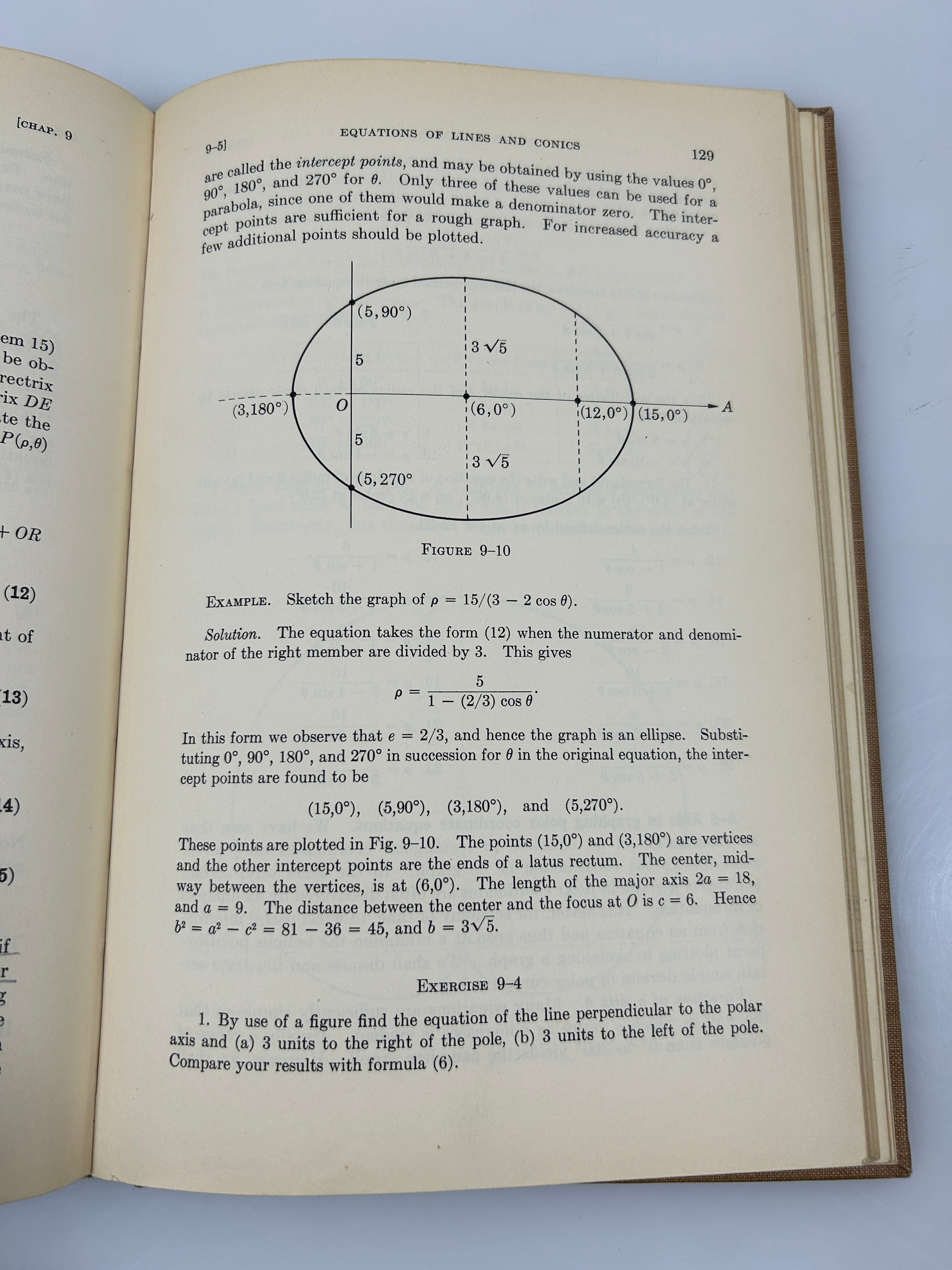 2 Vintage Math Texts: Differential Equations/Analytic Geometry 1950-1954 HC