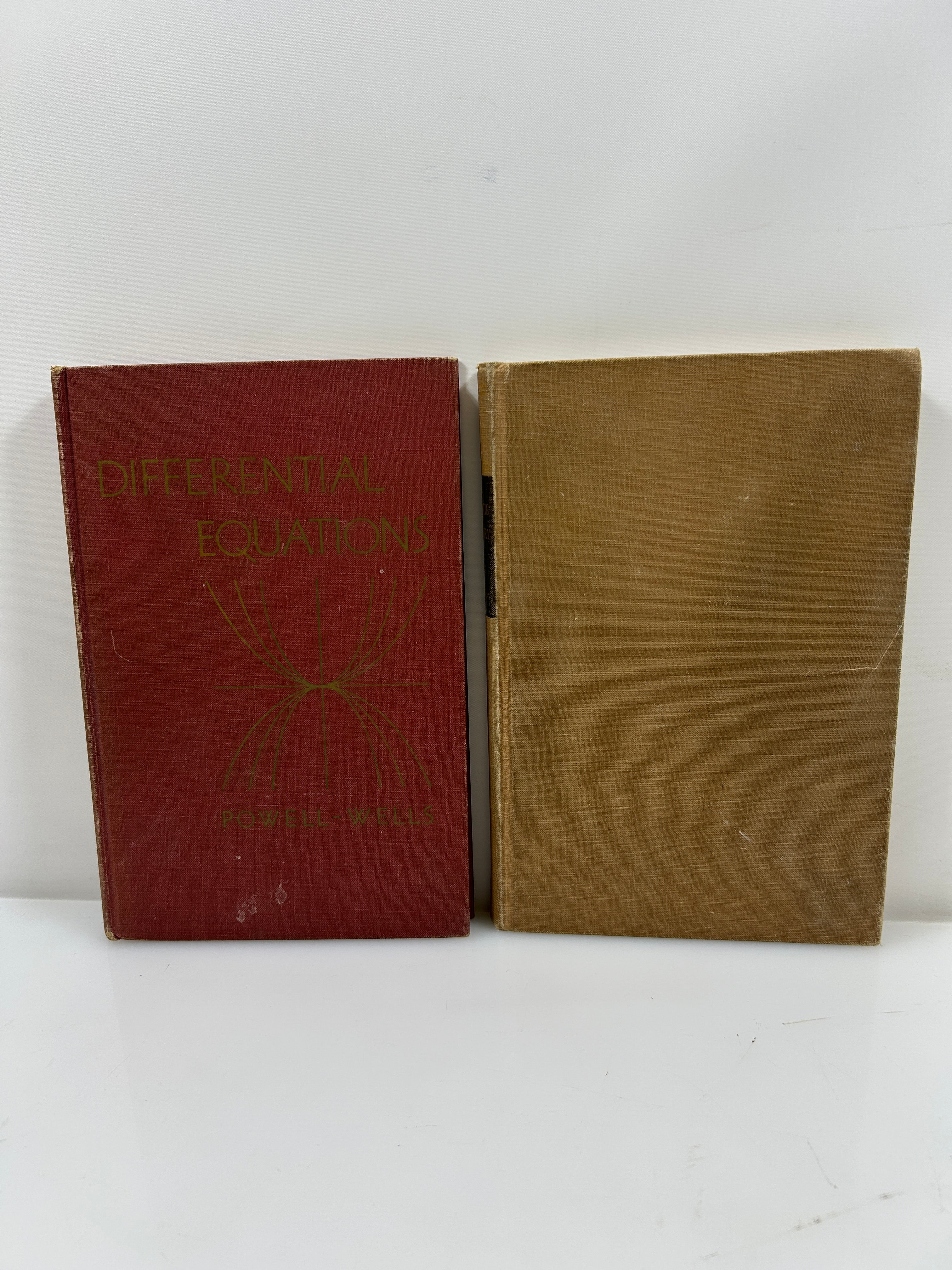 2 Vintage Math Texts: Differential Equations/Analytic Geometry 1950-1954 HC
