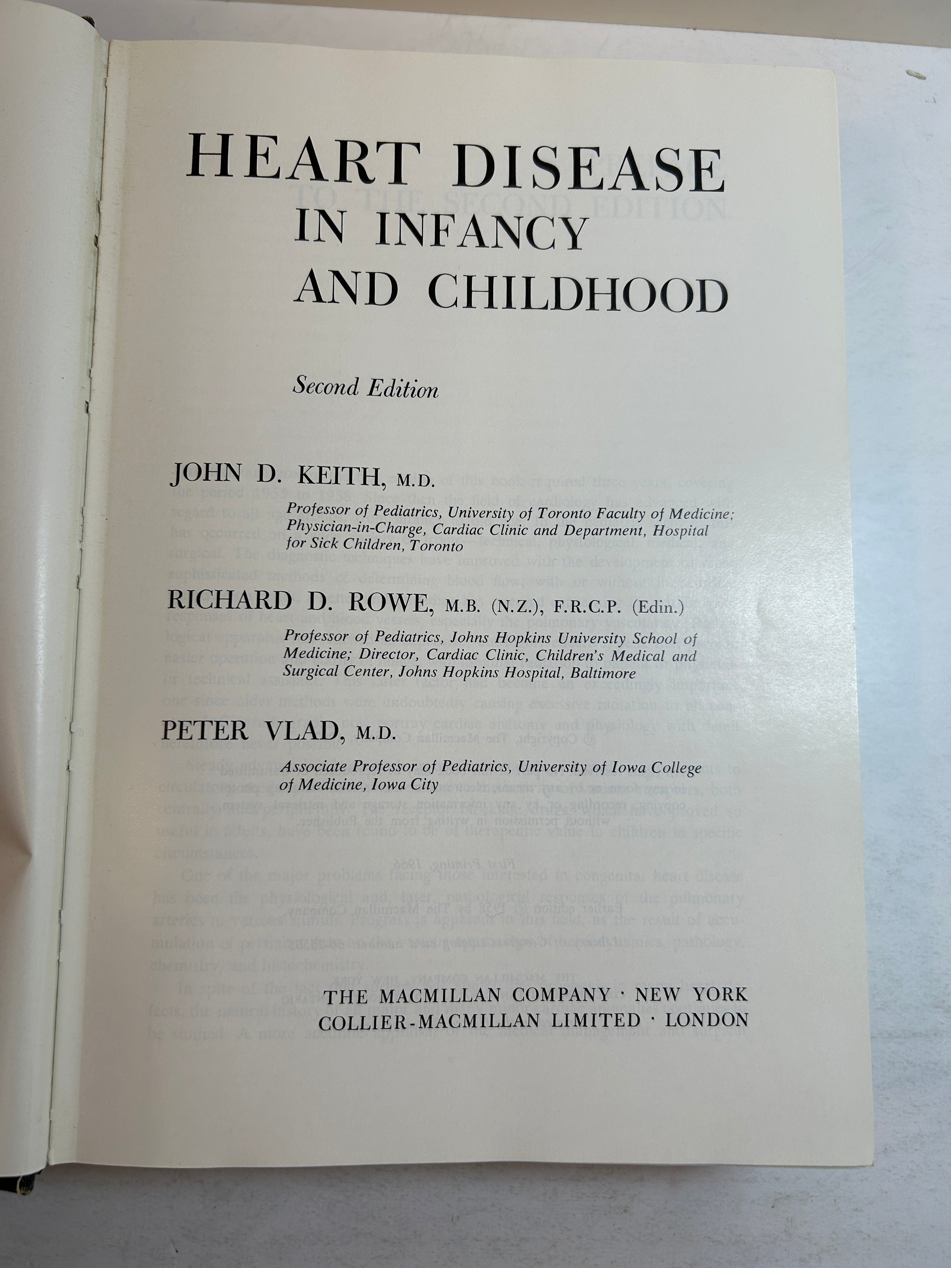 2 Vintage Medical Texts: Heart Disease-Congenital/Infancy & Childhood 1959-67