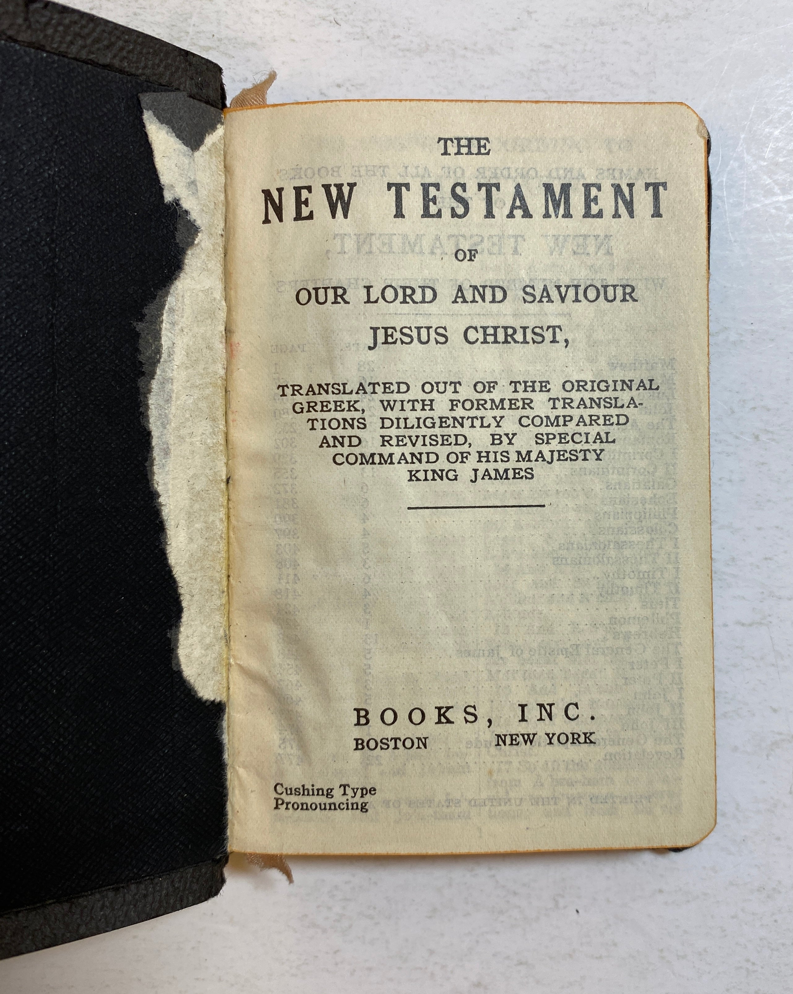 2 Vintage Pocket Sized Books: The New Testament/Ye Shall Receive Power SC