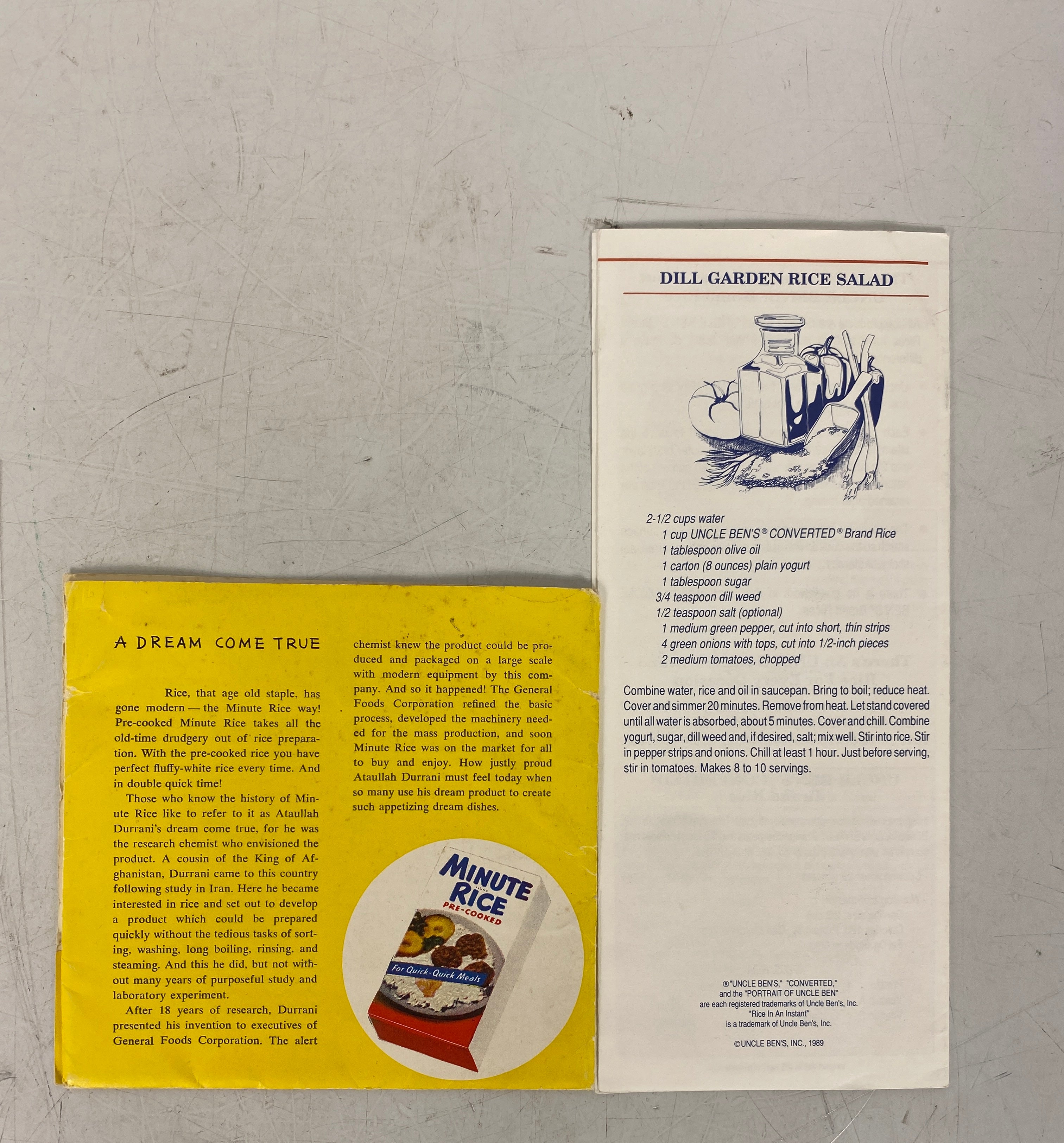 2 Vintage Rice Recipe Collections: Twelve Dream Dishes/Eating Right & Light